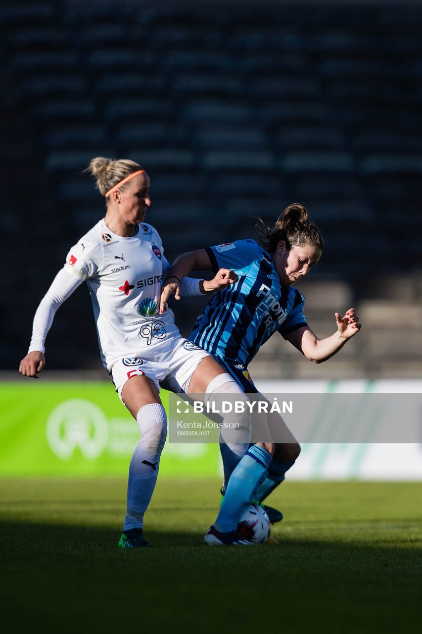 Djurgårdens Michelle Wörner och Rosengårds Sanne