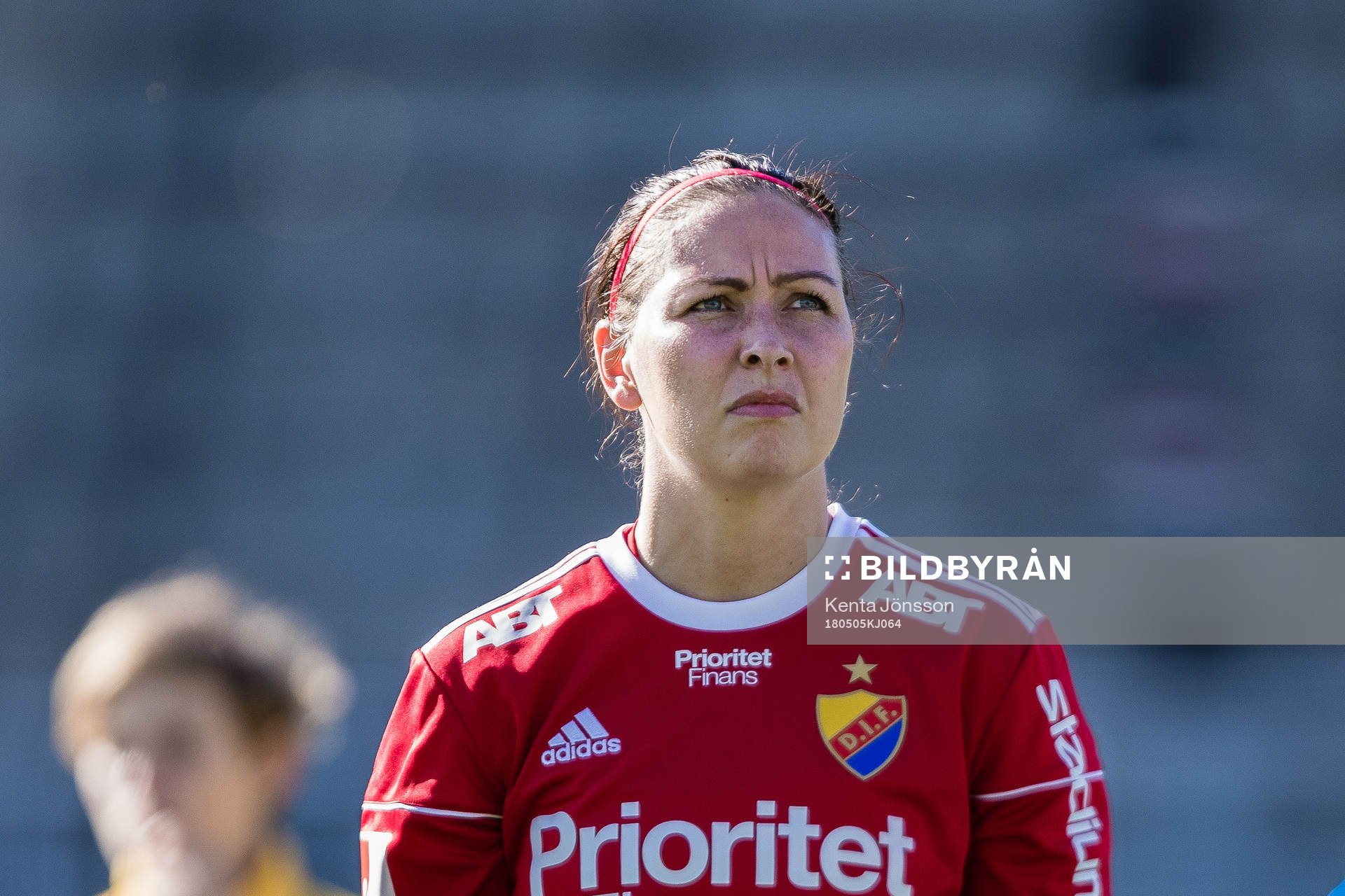 Djurgårdens målvakt Gudbjörg Gunnarsdottir innan