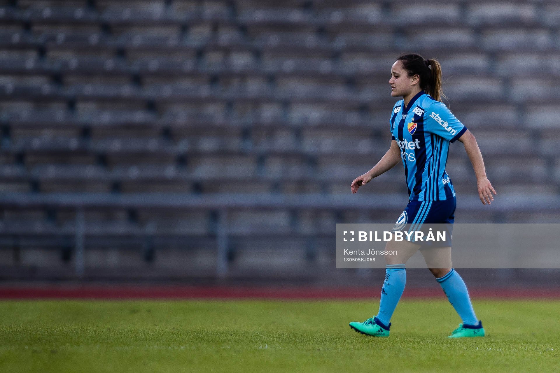 Djurgårdens Malin Diaz deppar och går av planen