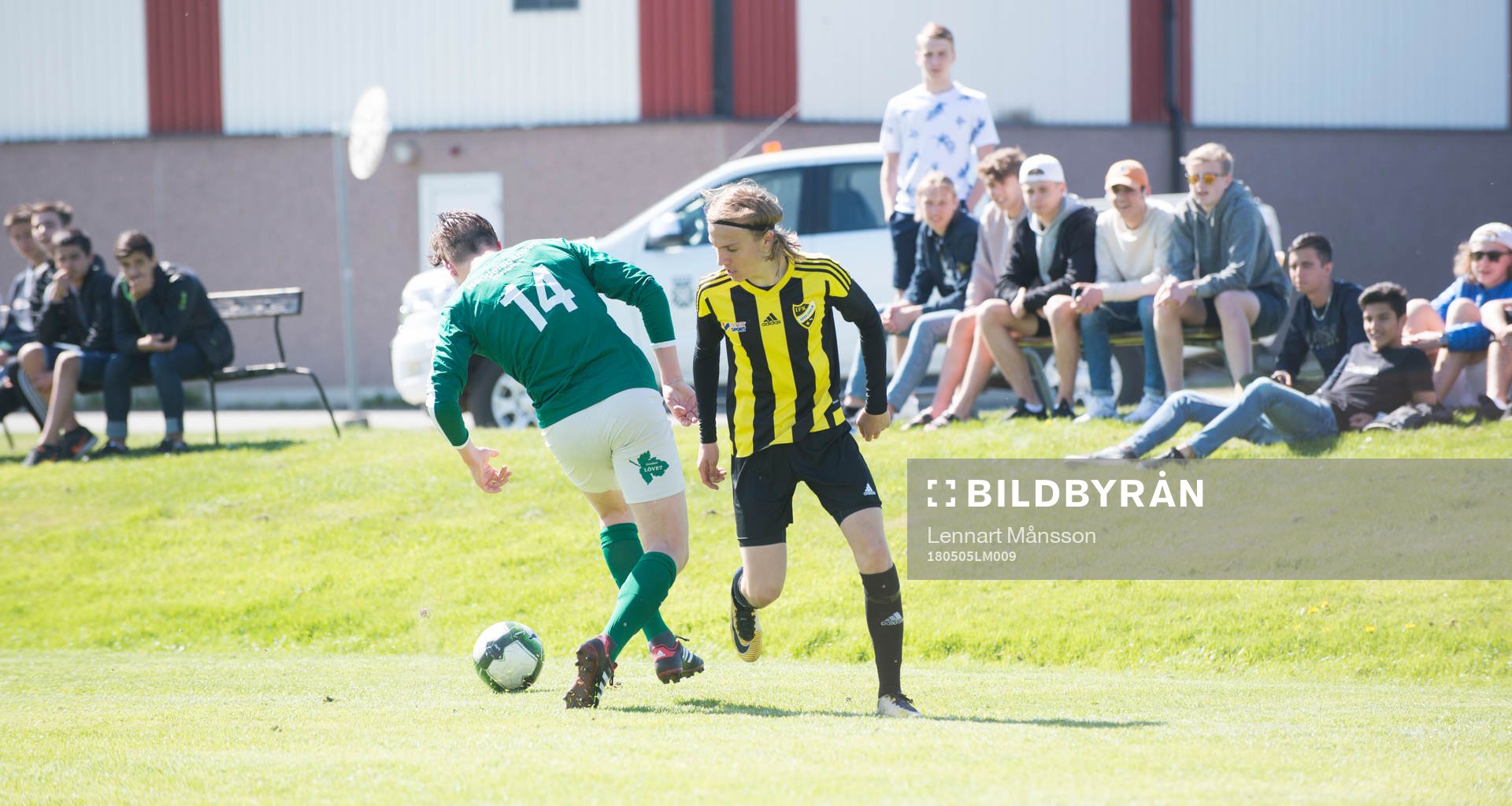  i matchen för pojkar födda 2002 mellan Hässleholms IF och IFK Hässleholm i Hässleholm 5 maj 2018.  