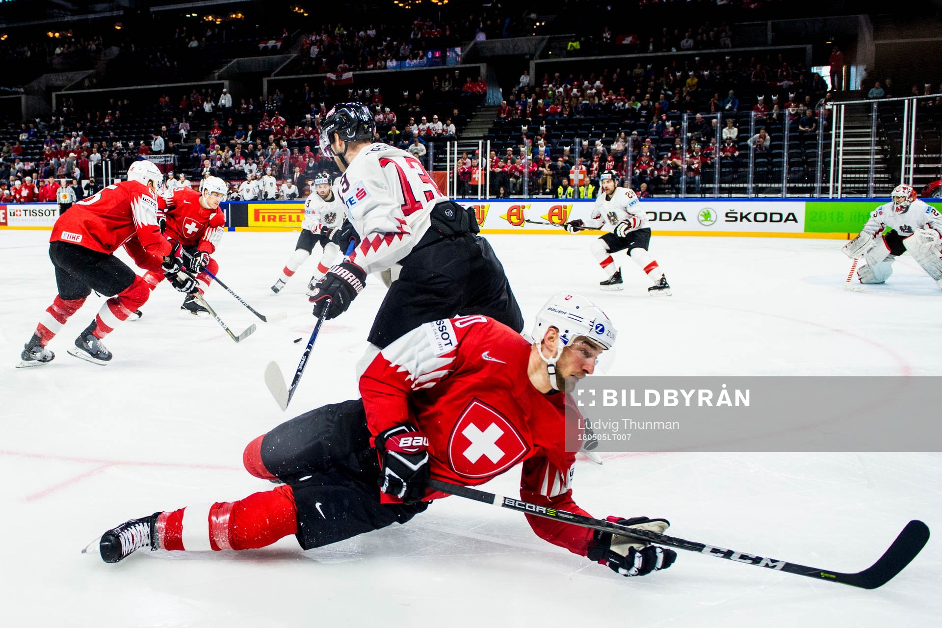 Schweiz Tristan Scherwey faller