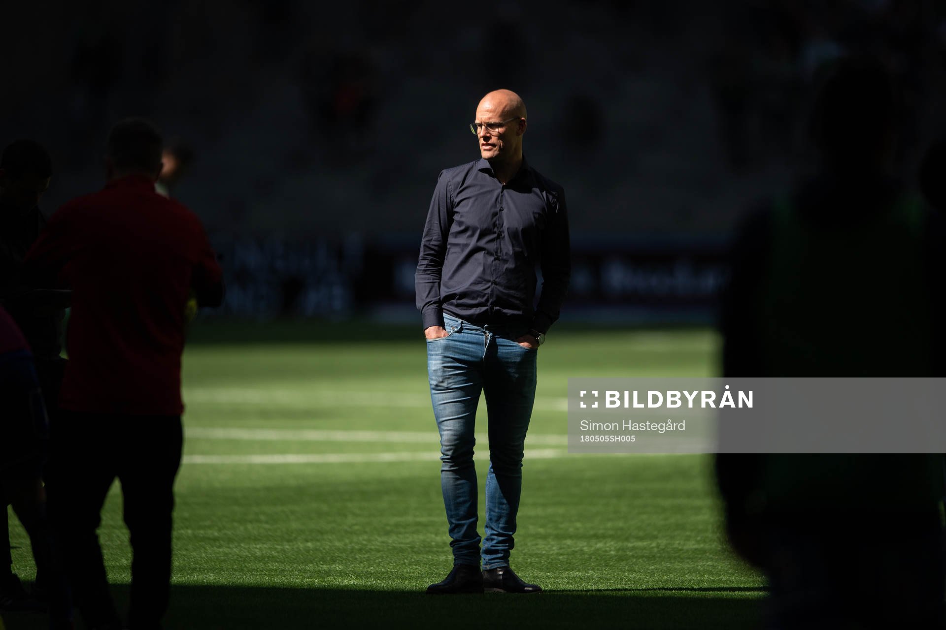 Sundsvalls tränare Joel Cedergren före  fotbollsmatchen i