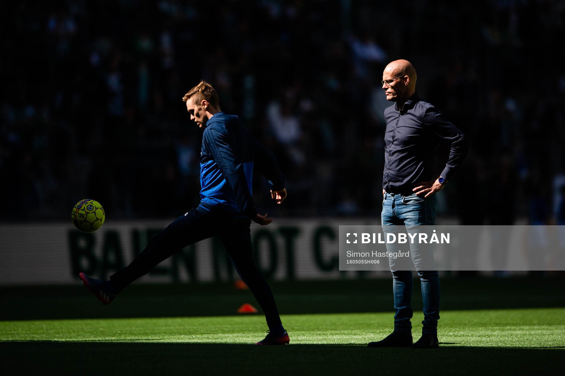 Sundsvalls tränare Joel Cedergren före  fotbollsmatchen i