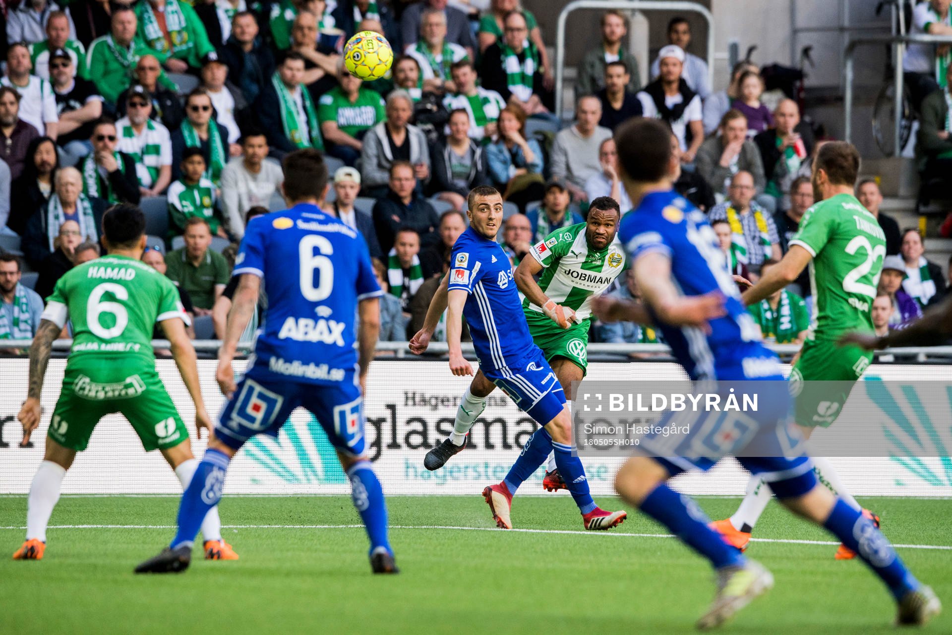 Hammarbys Serge-Junior Martinsson Ngouali och Sundsvalls