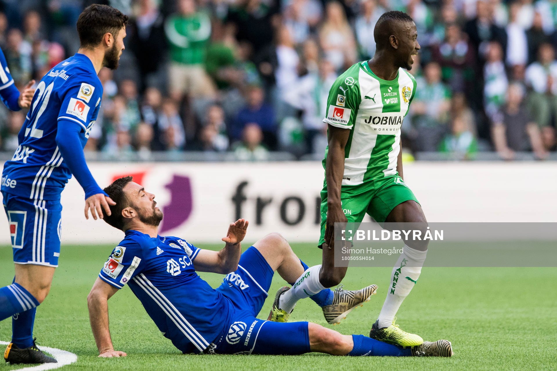 Sundsvalls Carlos Gracia och Hammarbys Pa Amat Dibba