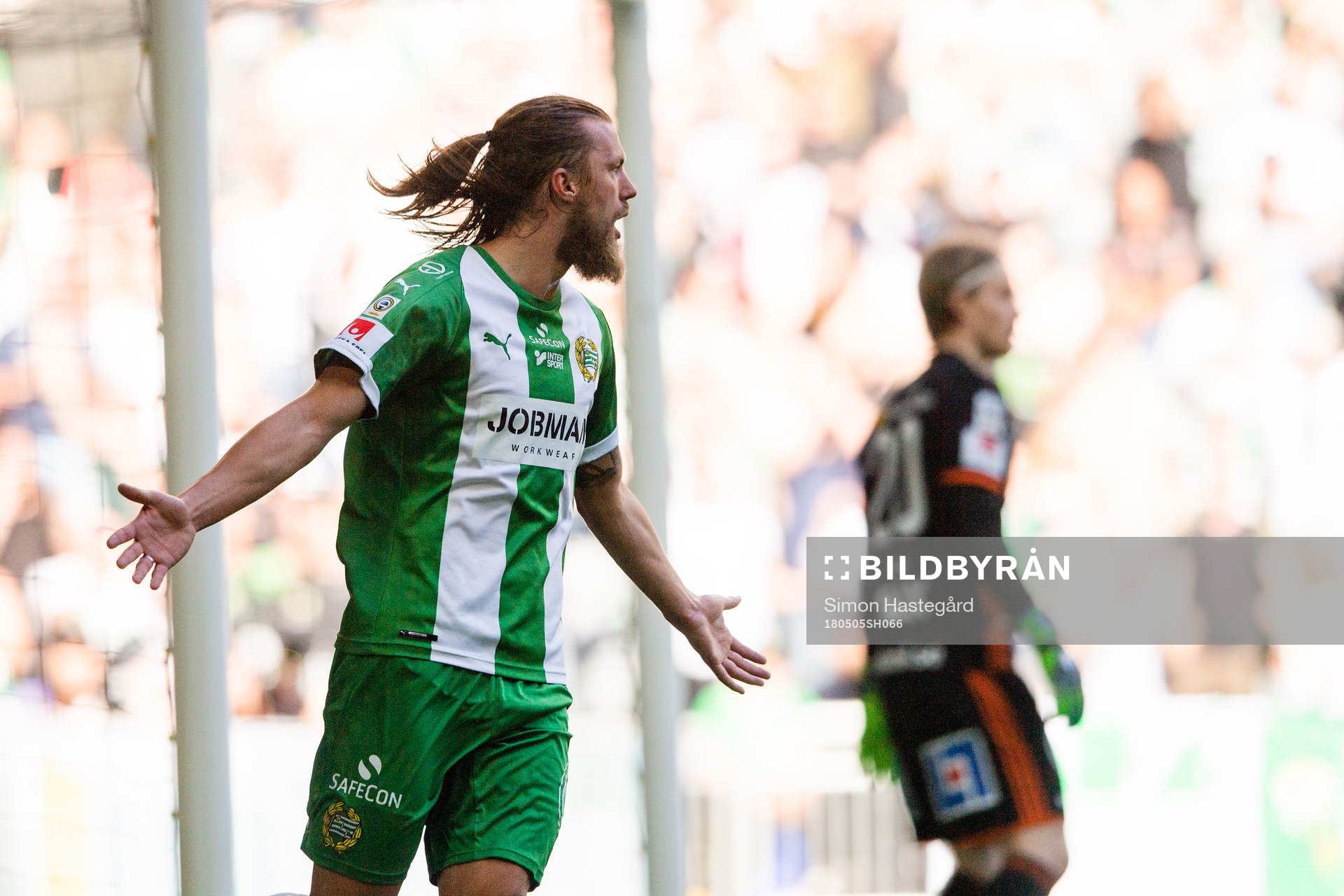 Hammarbys Björn Paulsen reagerar