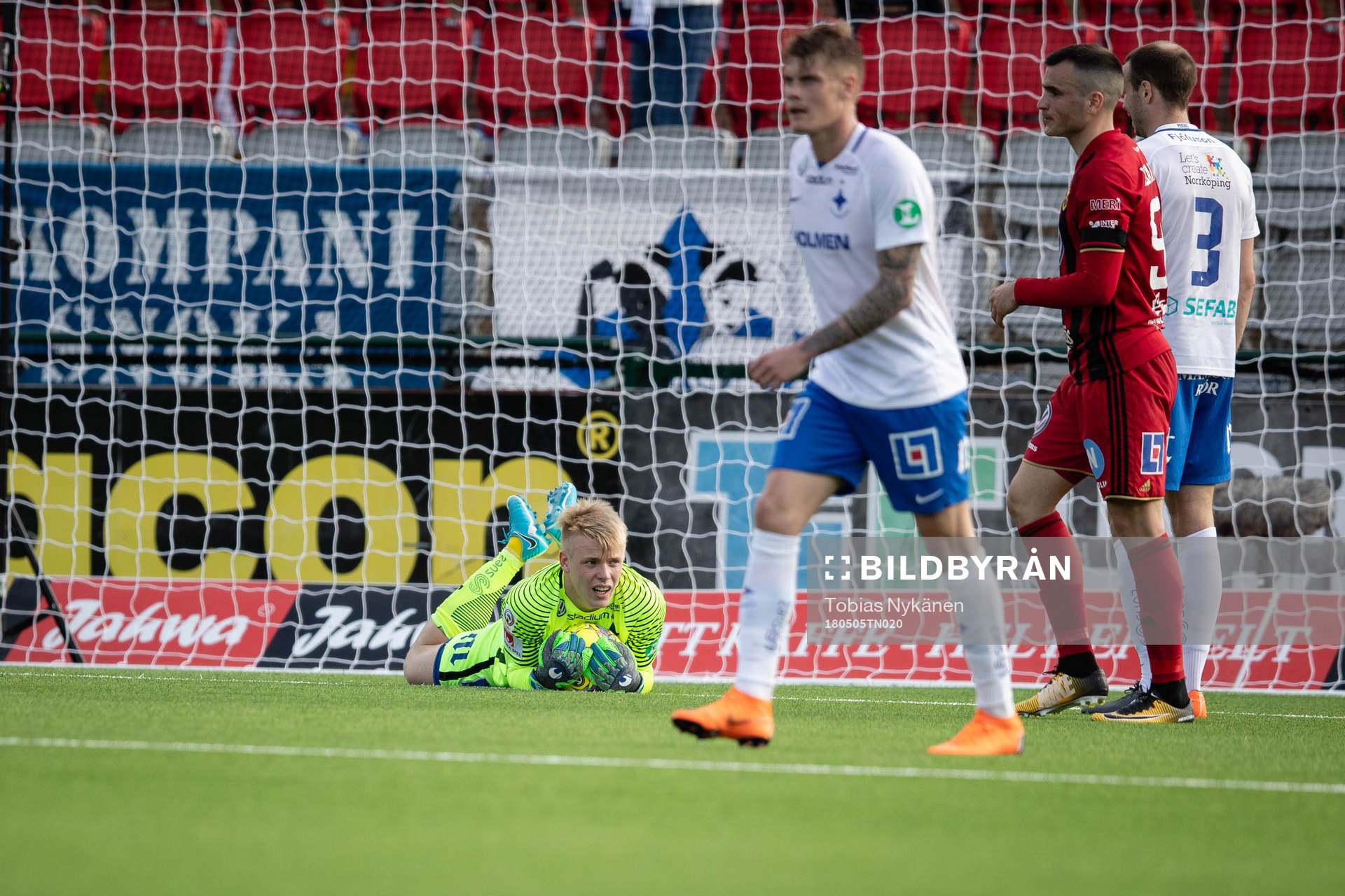 Norrköpings målvakt Isak Pettersson
