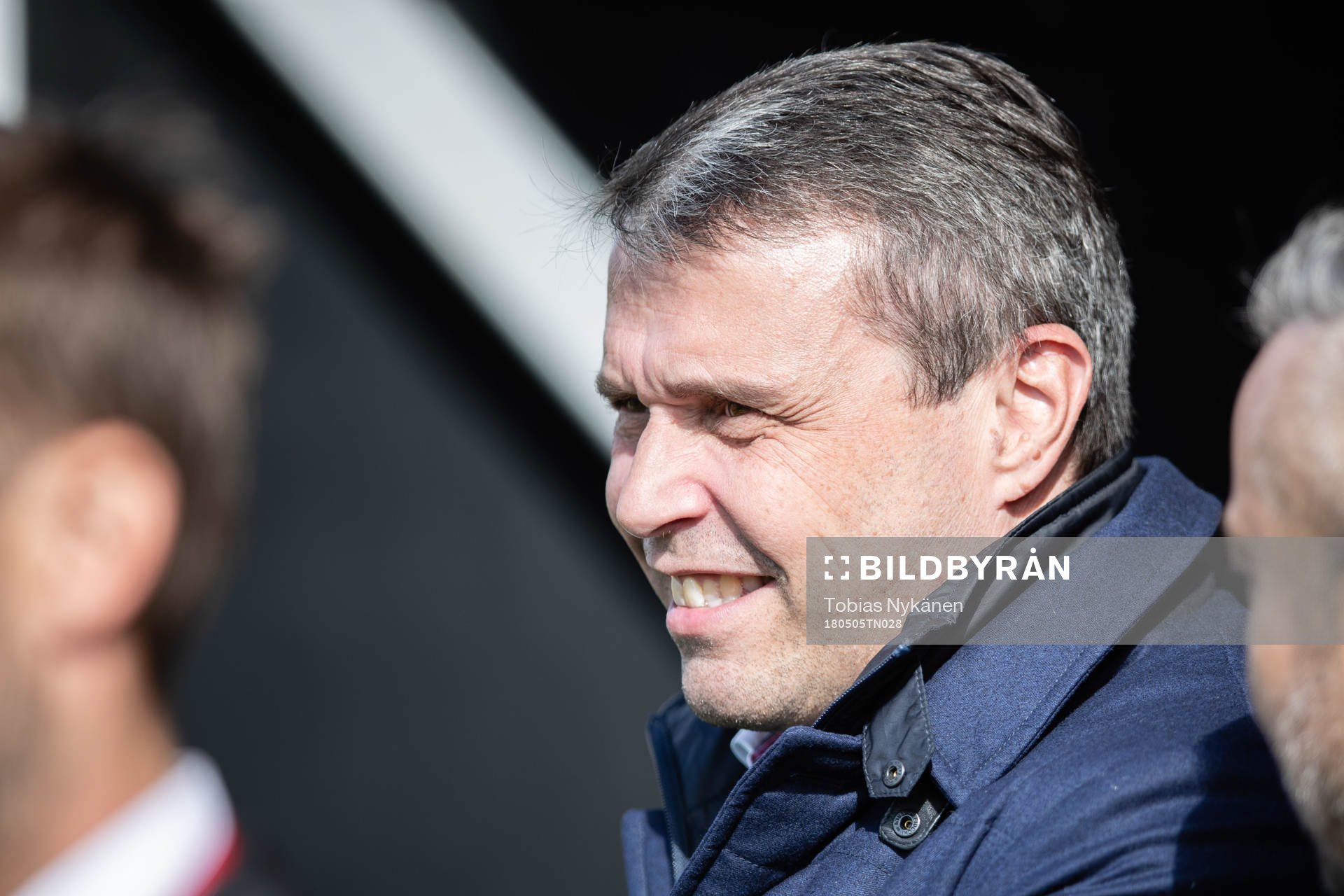 Östersunds ordförande Daniel Kindberg innan