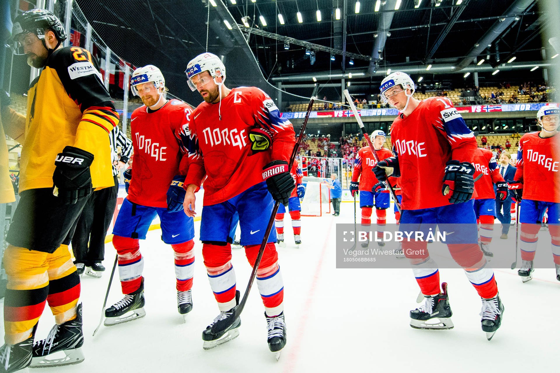 Steffen Thoresen, Jonas Holøs and Stefan Espeland of Norway