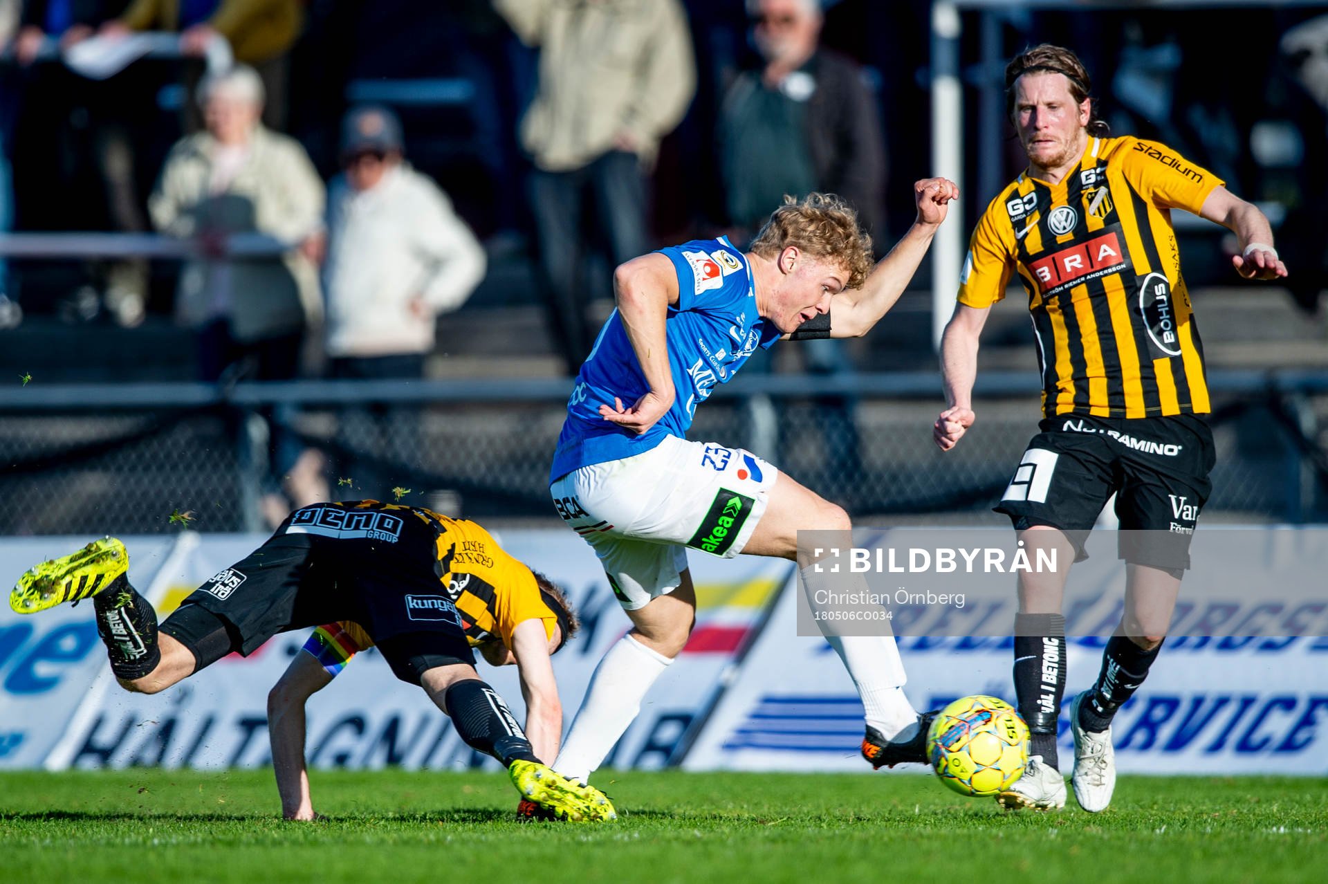 Trelleborgs Freddie Brorsson mot Rasmus Lindgren och Erik