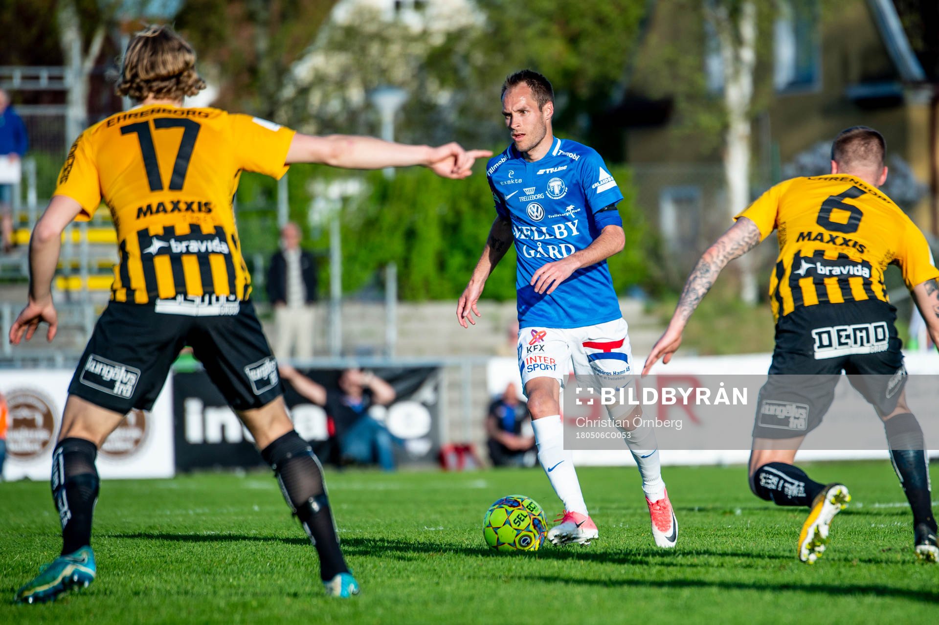 Trelleborgs Zoran Jovanovic mot Häckens Gustav Berggren