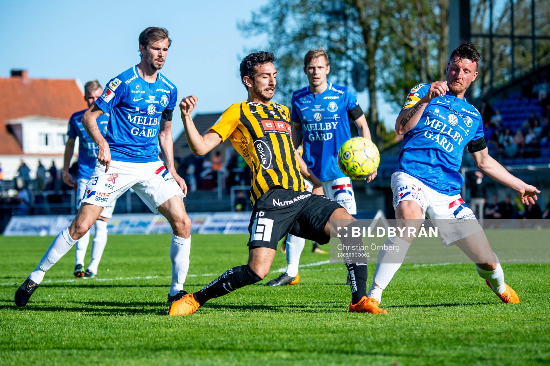 Häckens Daleho Irandust mot Trelleborgs Sebastian Ohlsson