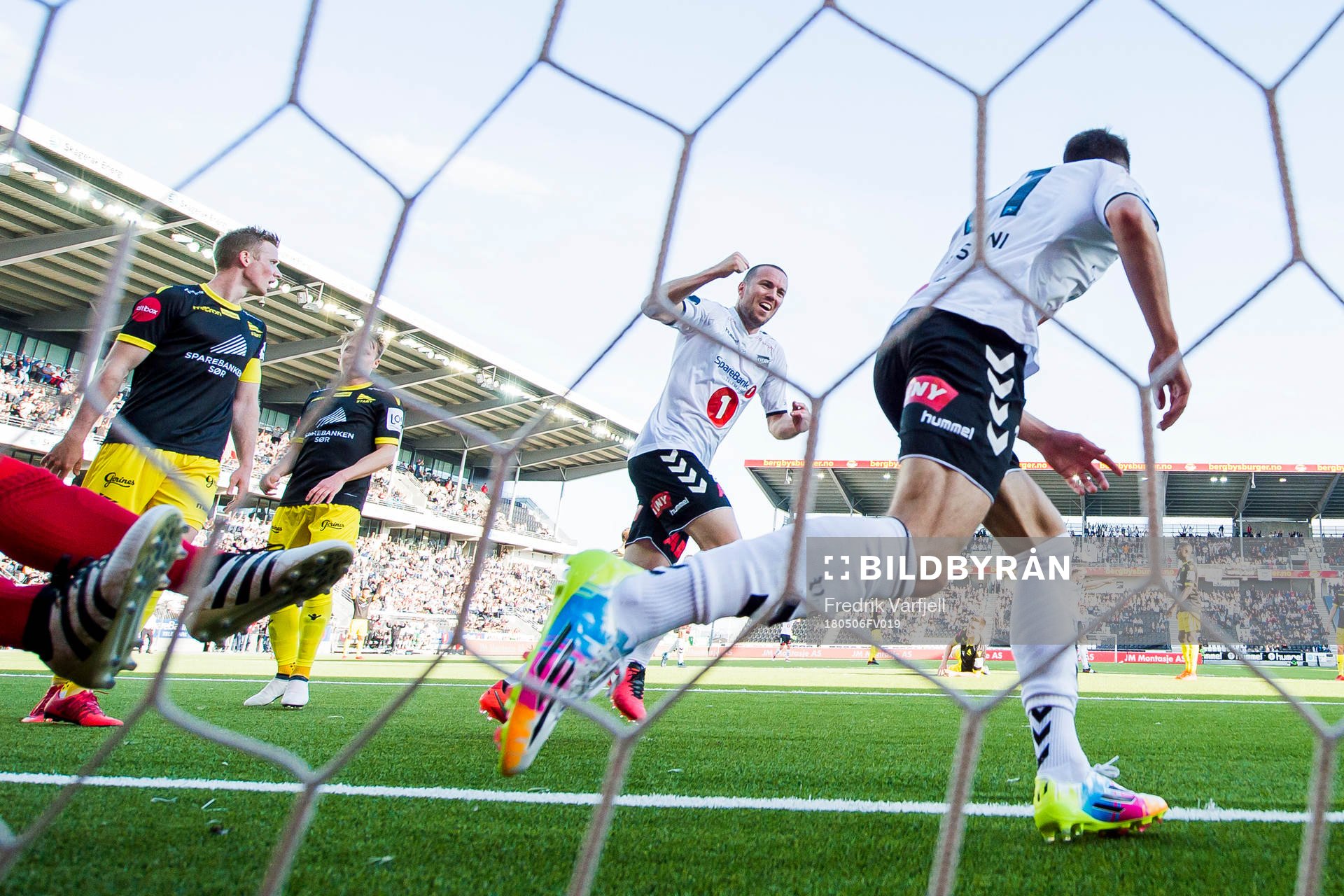 Elbasan Rashani of Odd celebrates with Espen Ruud