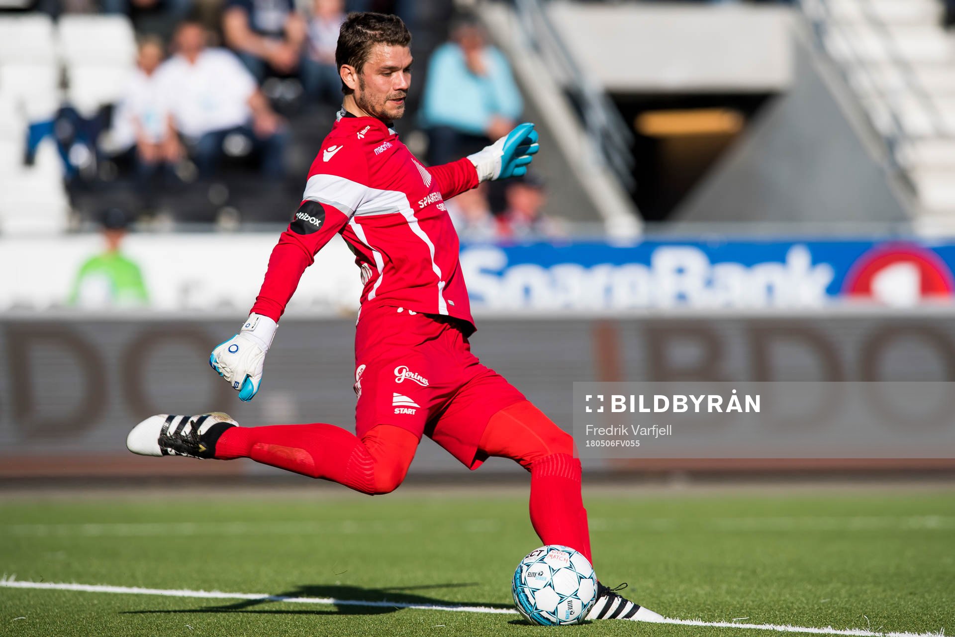 Goalkeeper Jonas Deumeland of Start