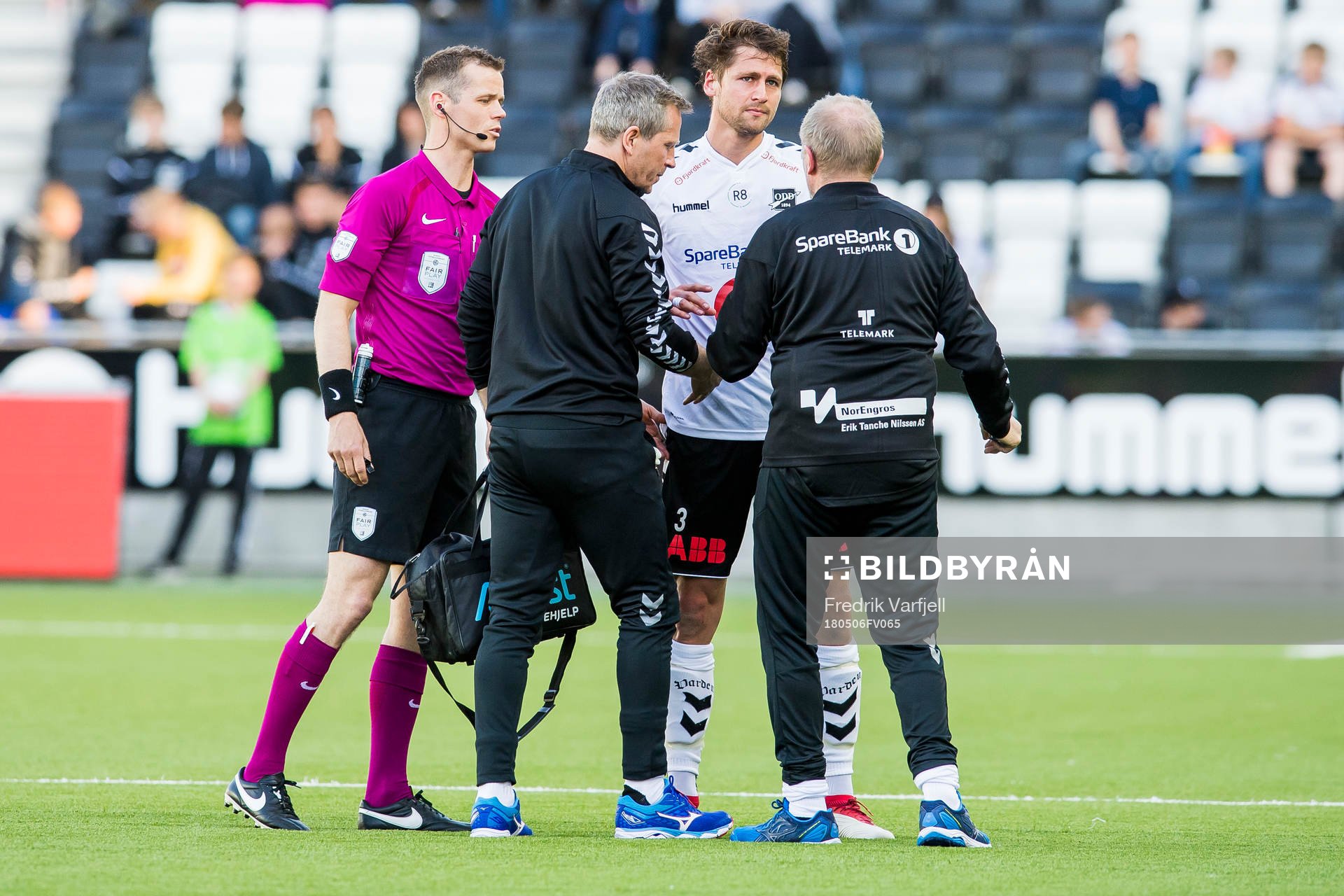 Espen Hammer Berger of Start with an injury