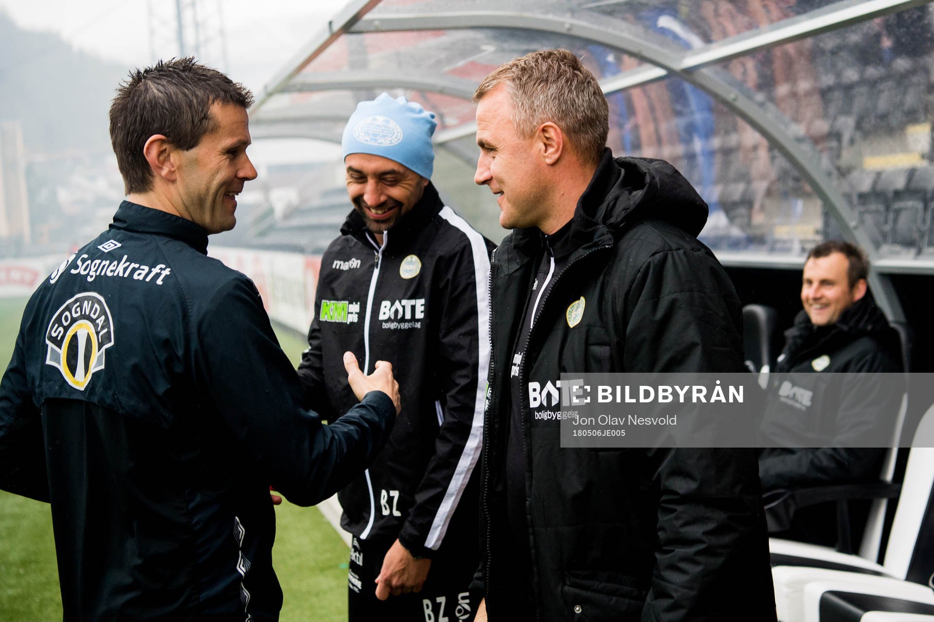 Eirik Bakke, head coach of Sogndal, and Bengt Sæternes,