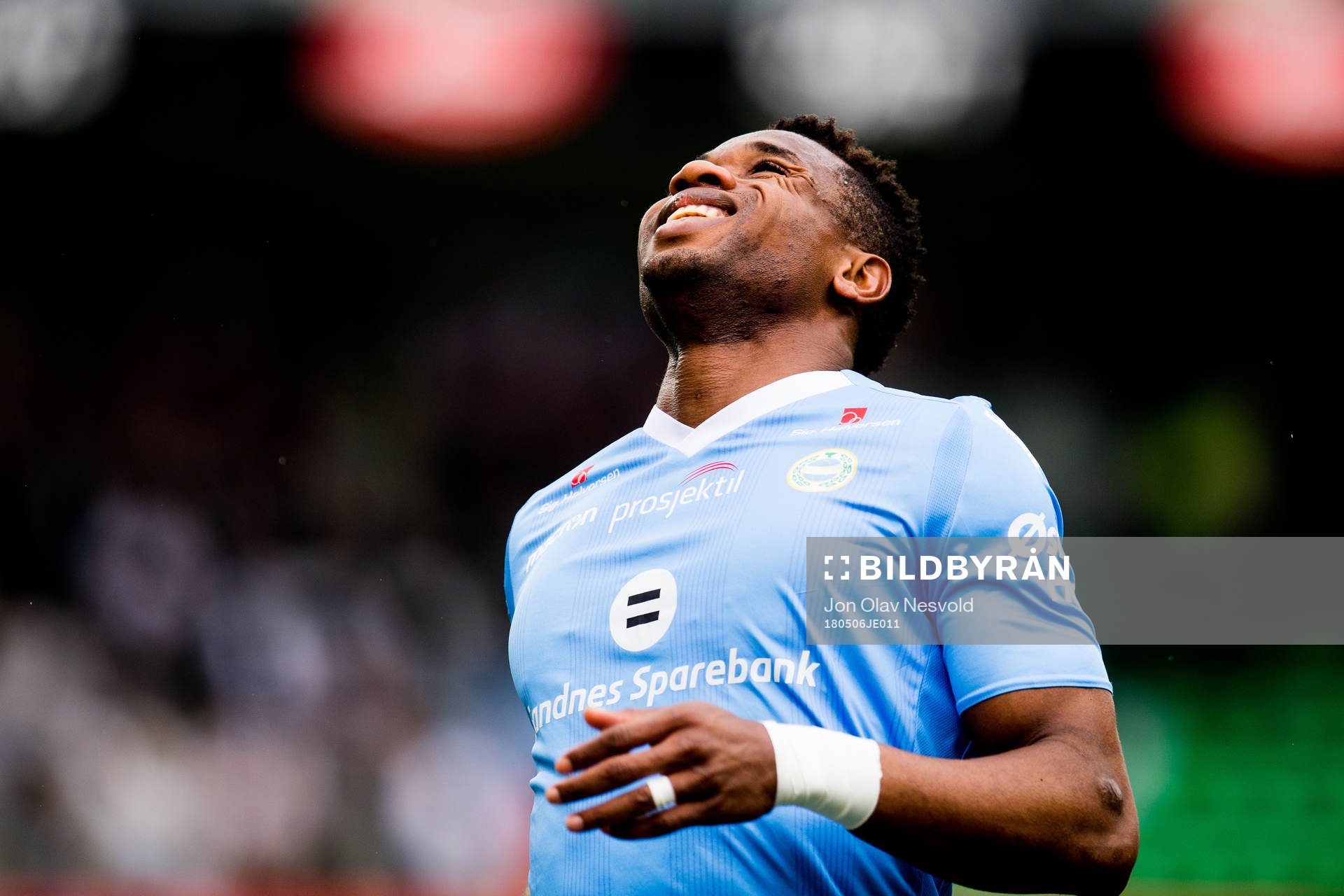 Kachi of Sandnes Ulf reacts