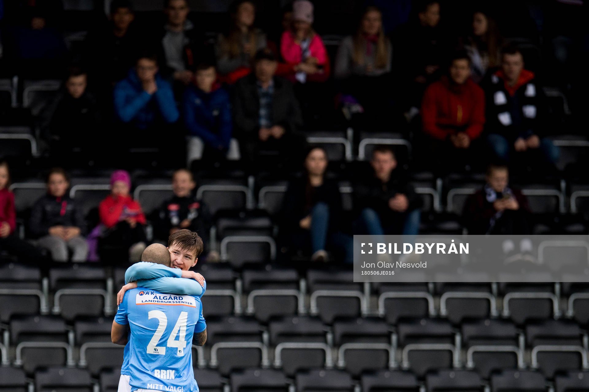 Kristian Brix and Axel Kryger of Sandnes Ulf celebrate