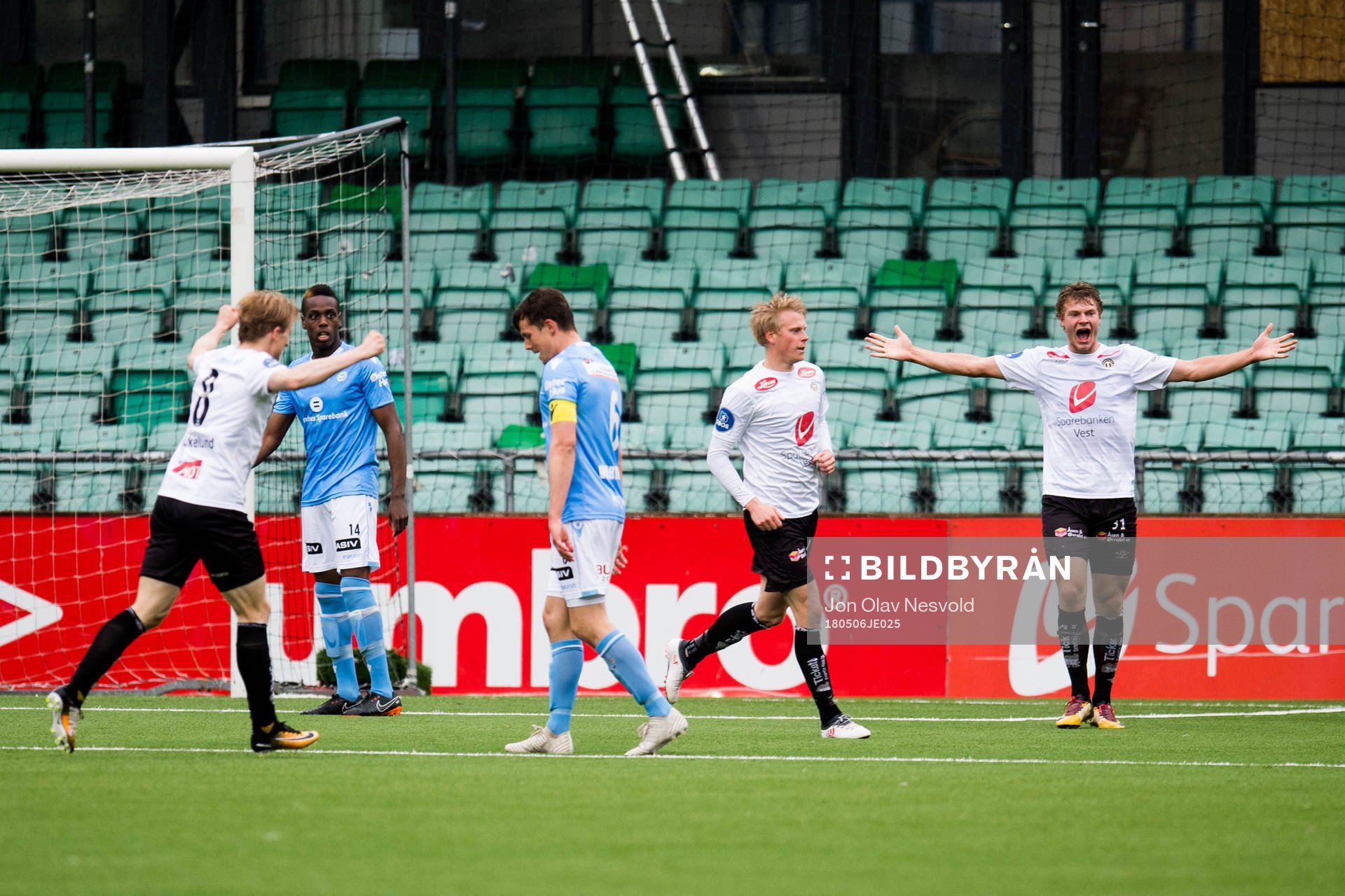 Niels Vorthoren of Sandnes Ulf looks dejected while Eirik