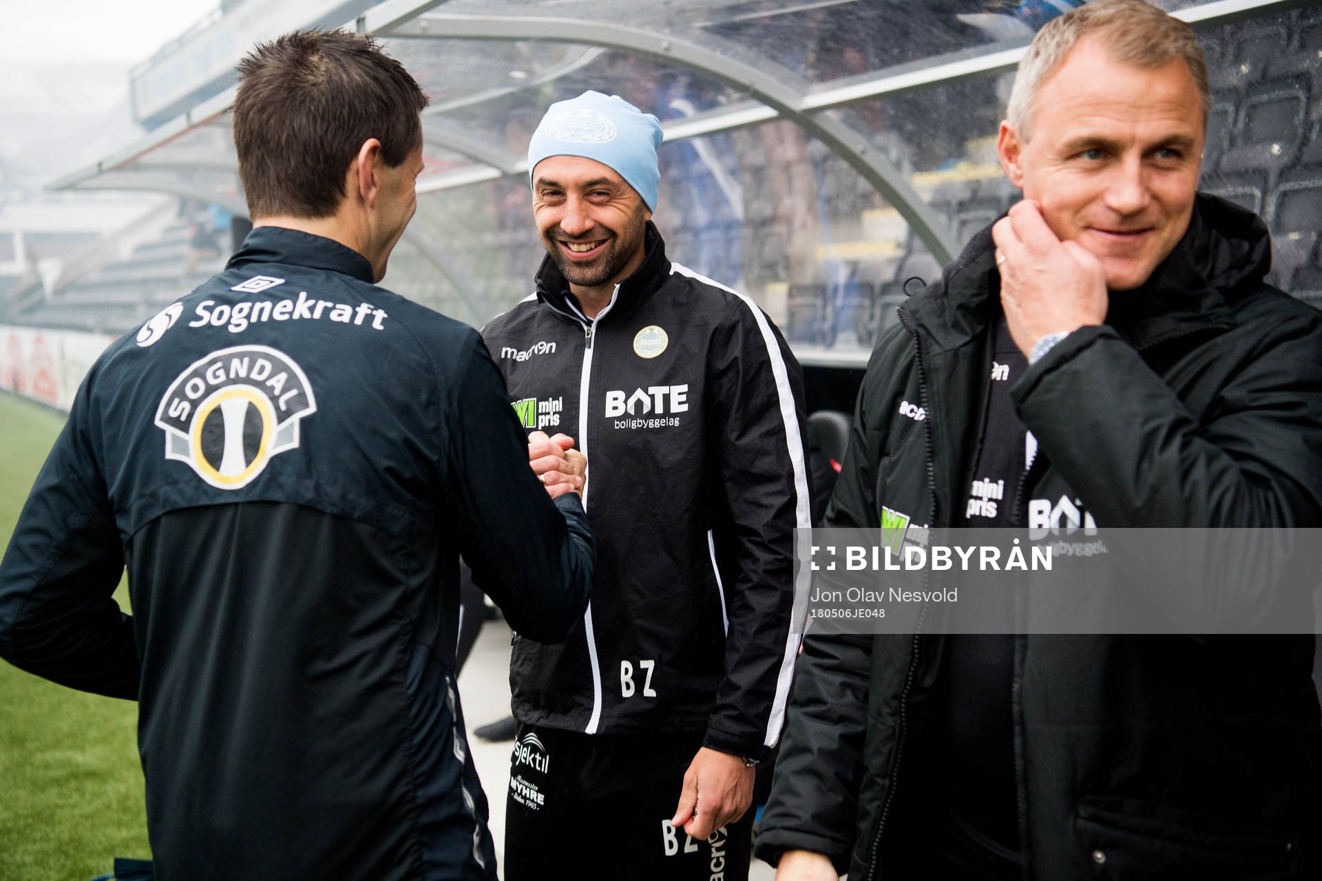 Eirik Bakke, head coach of Sogndal, Bojan Zajic, assistant