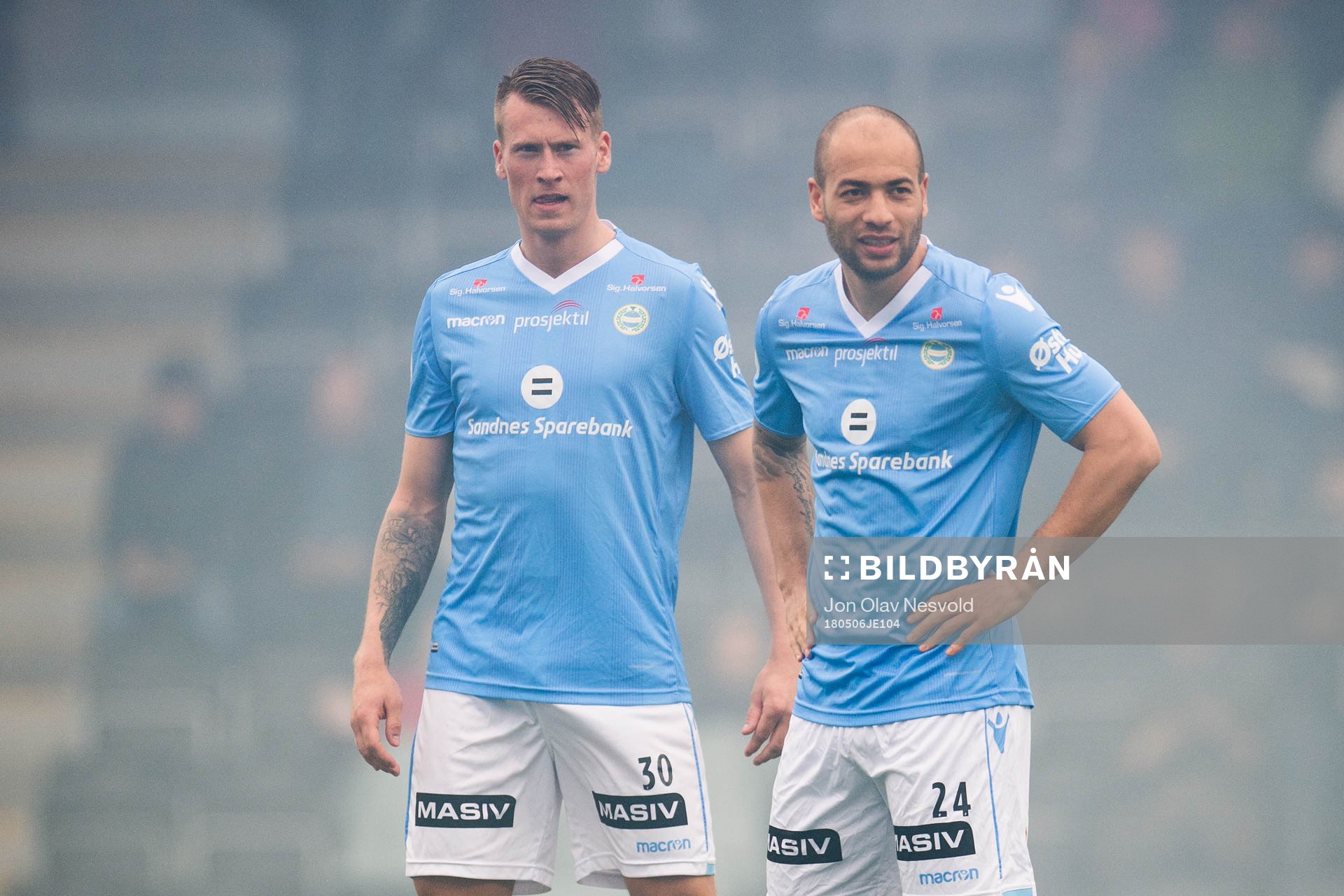 Kent Håvard Eriksen and Kristian Brix of Sandnes Ulf