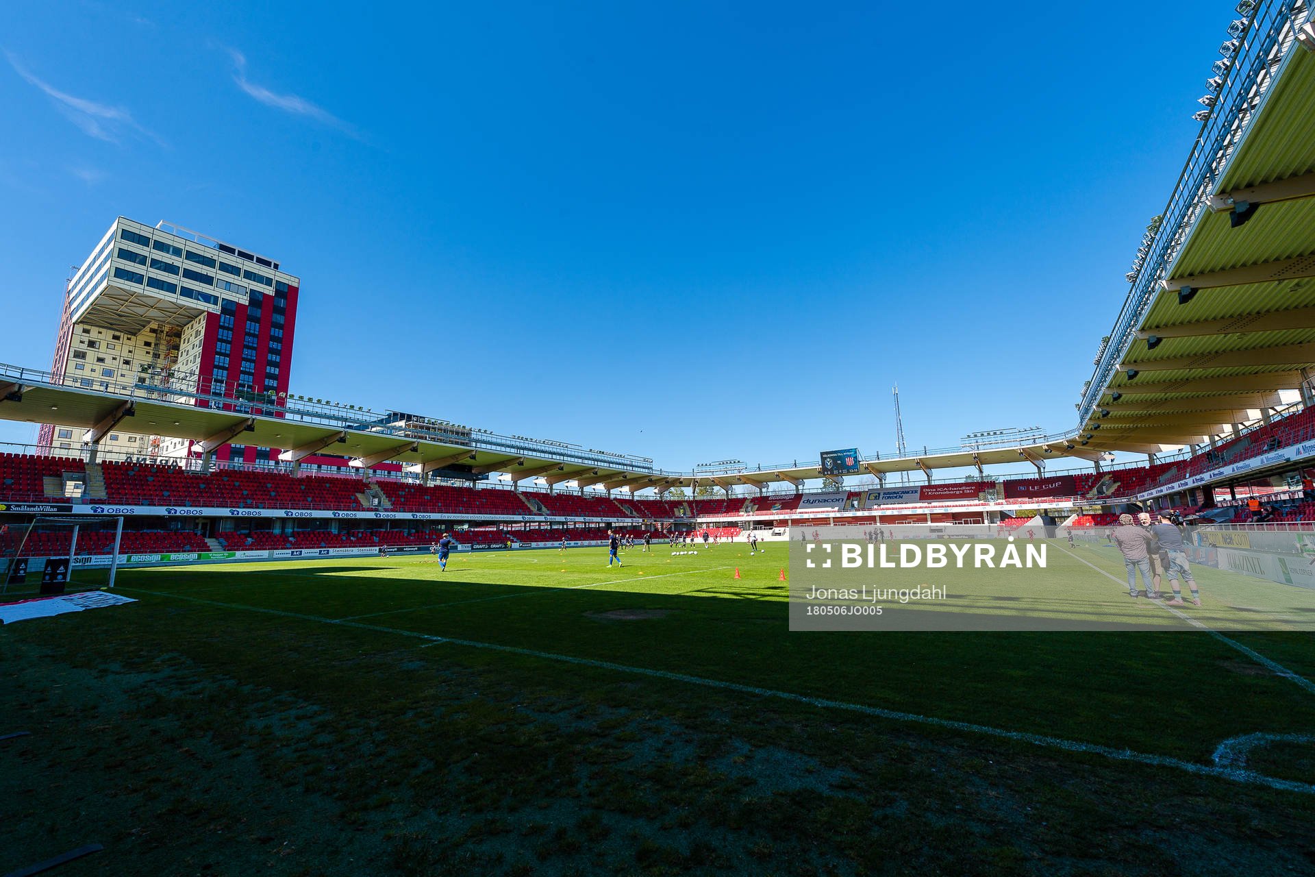 Generell interiör vy från Myresjöhus arena före