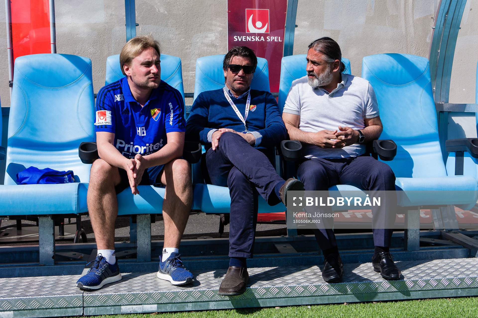 Djurgårdens sportchef Bosse Andersson (m) och tränare