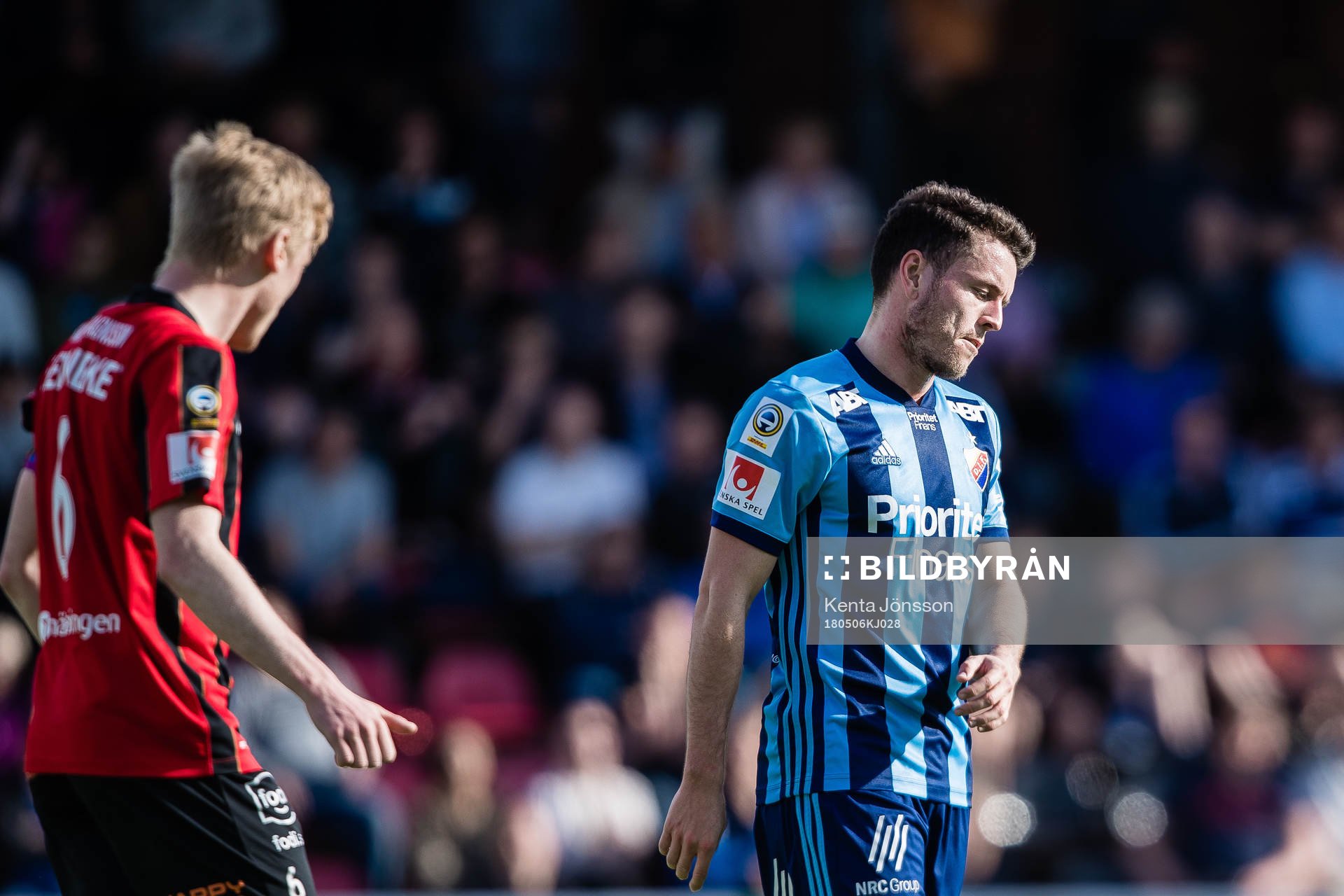 Djurgårdens Kerim Mrabti deppar