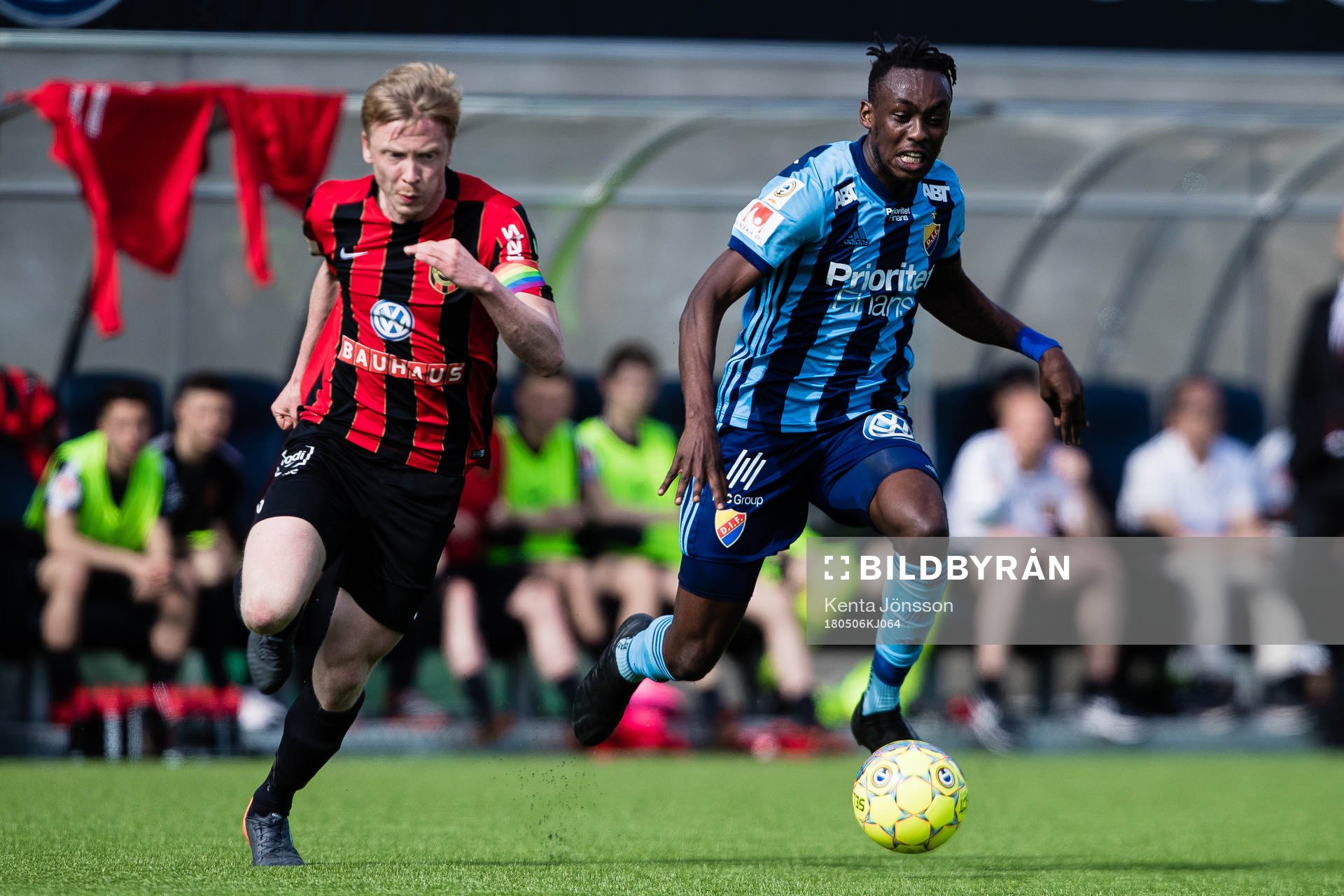 Djurgårdens Philana Tinotenda Kadewere och Brommapojkarnas