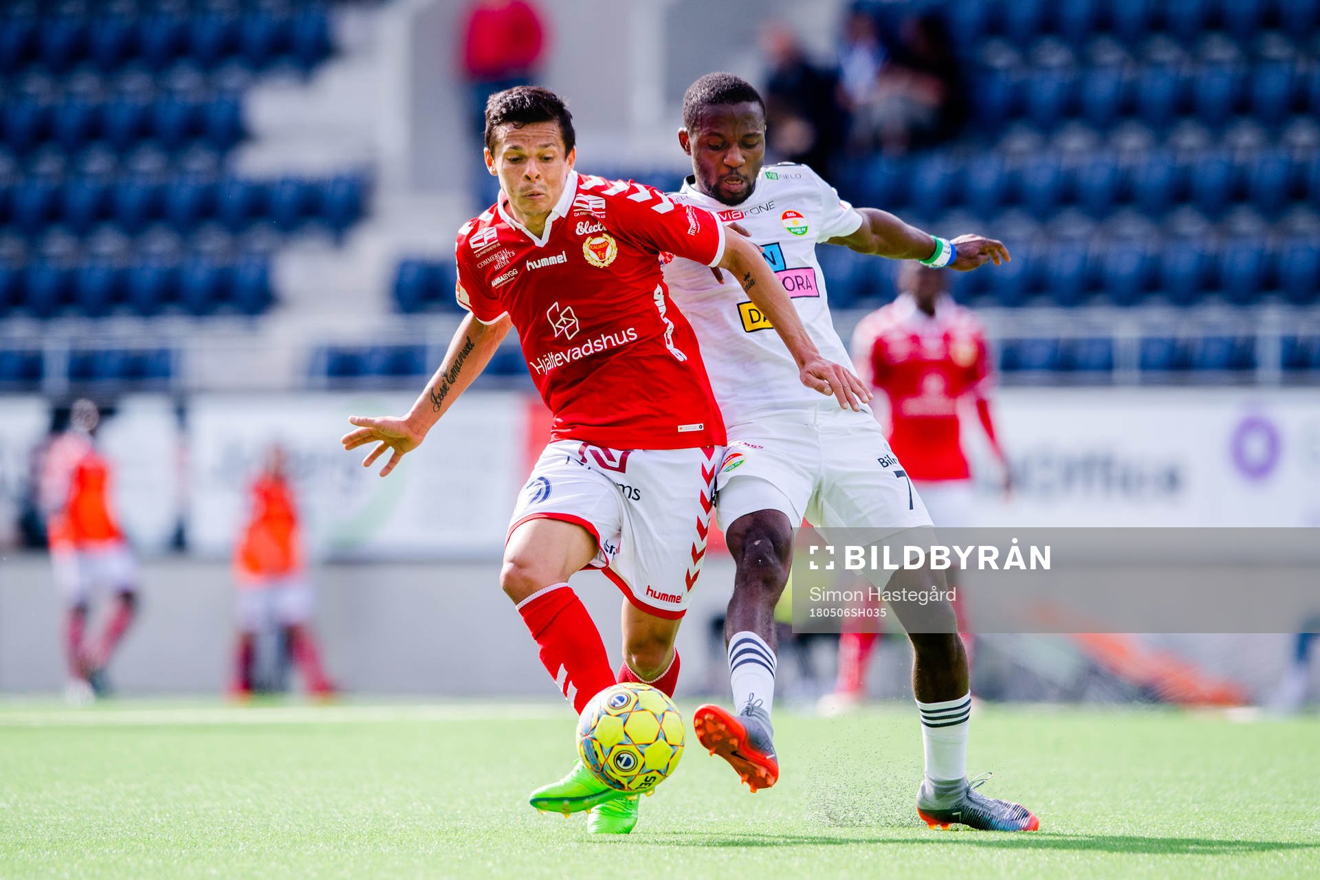 Dalkurds Mohamed Buya Turay och Kalmars Romário Pereira