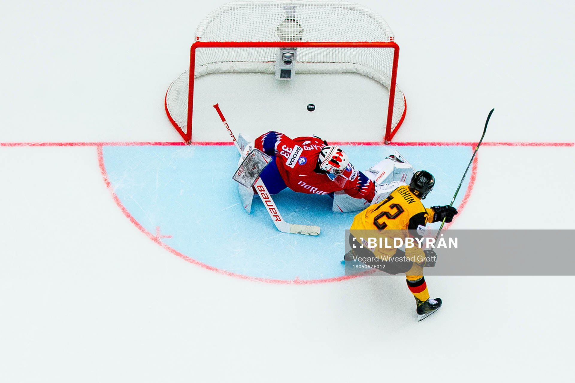Dominik Kahun of Germany sees his penalty shoot-out attempt
