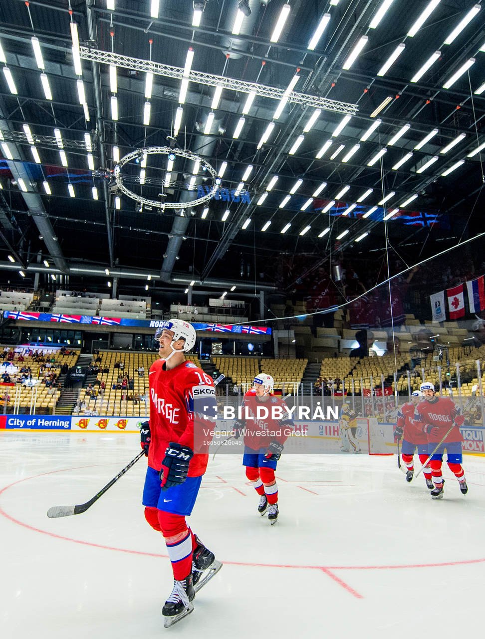 Eirik Salsten and Stefan Espeland of Norway celebrate the