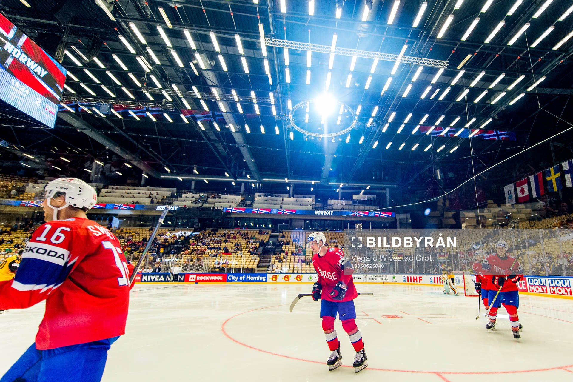 Stefan Espeland of Norway celebrates the 2-3 goal