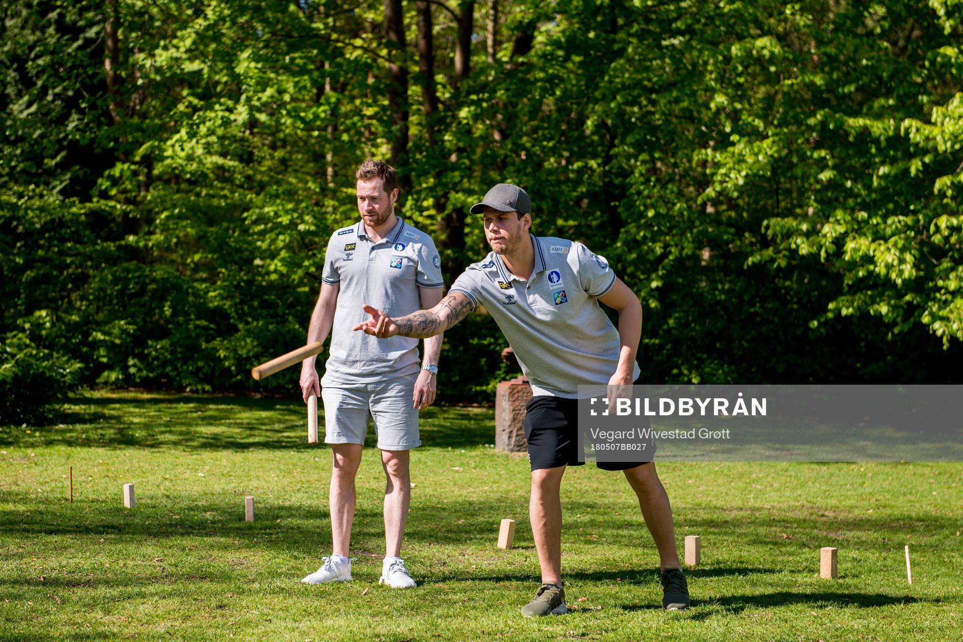 Martin Røymark and Tommy Kristiansen of Norway playing a