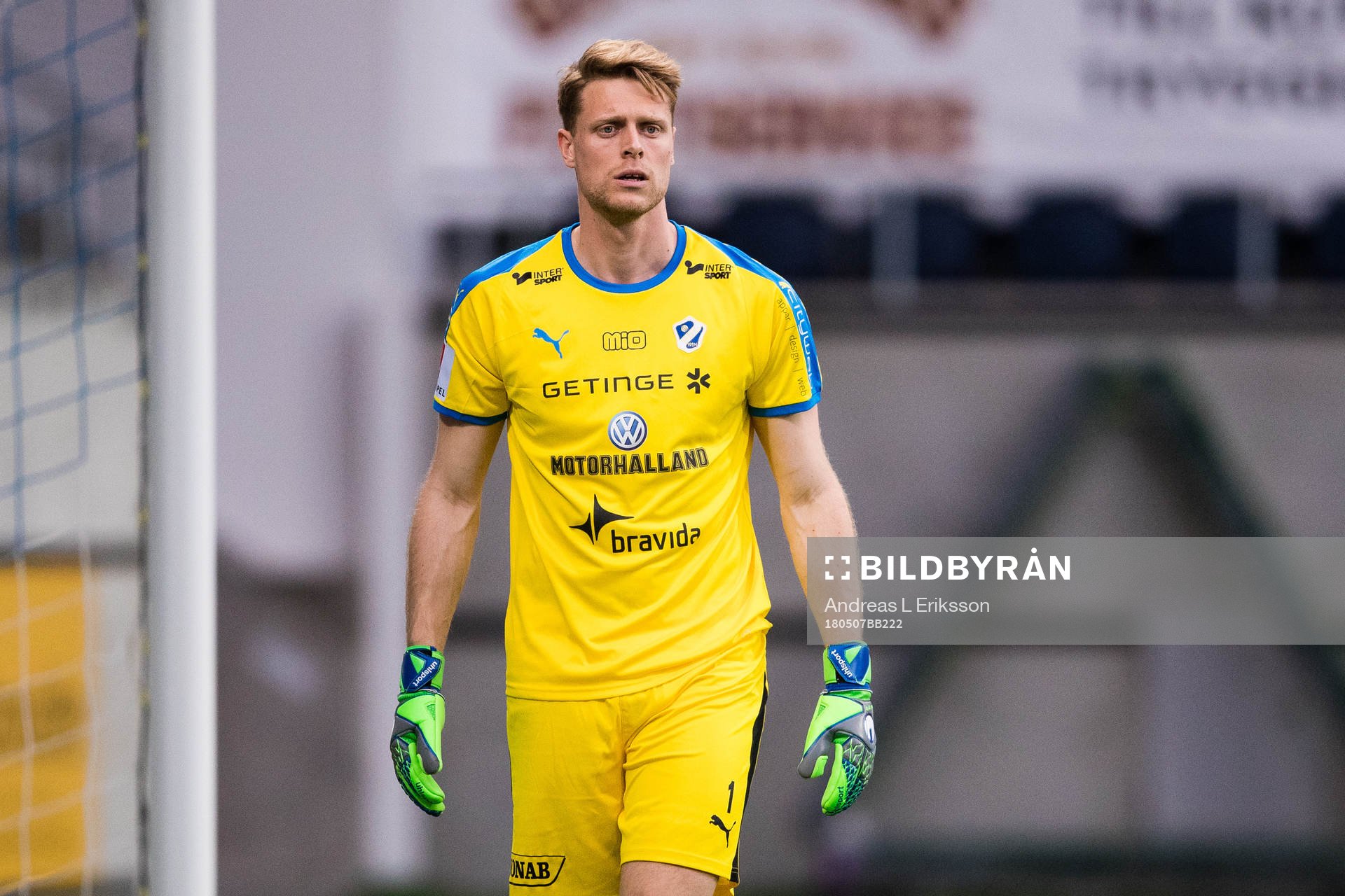 Halmstads målvakt Malkolm Nilsson