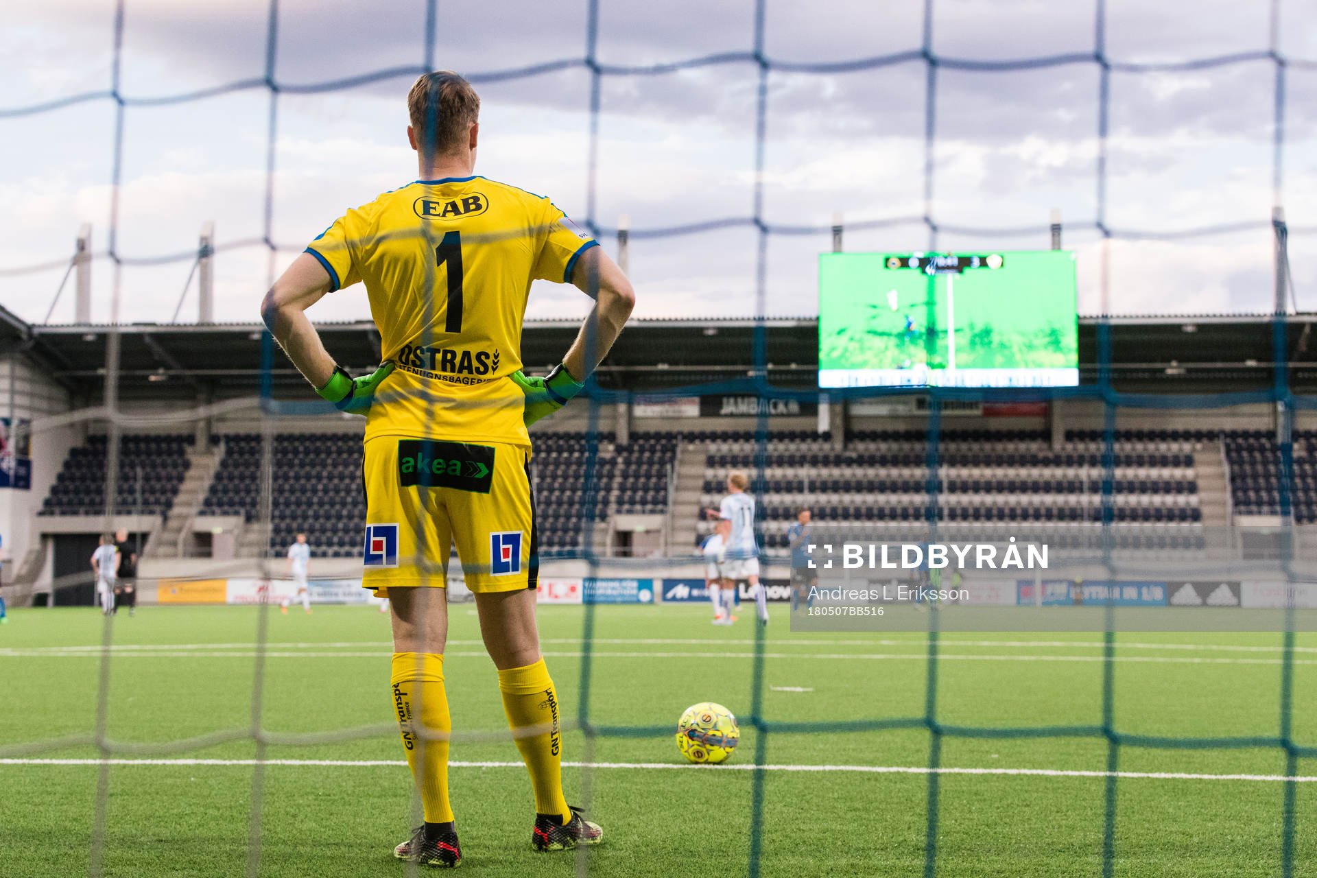 Halmstads målvakt Malkolm Nilsson