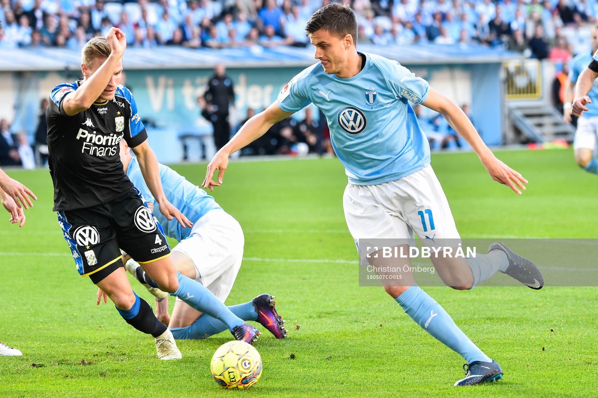IFK Göteborgs Carl Starfelt  och Malmö FFs Alexander