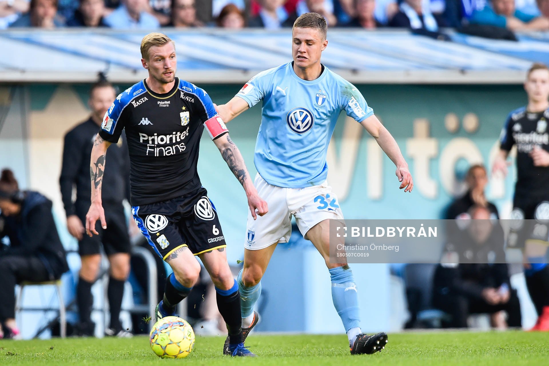 IFK Göteborgs Sebastian Eriksson och Malmö FFs Mattias