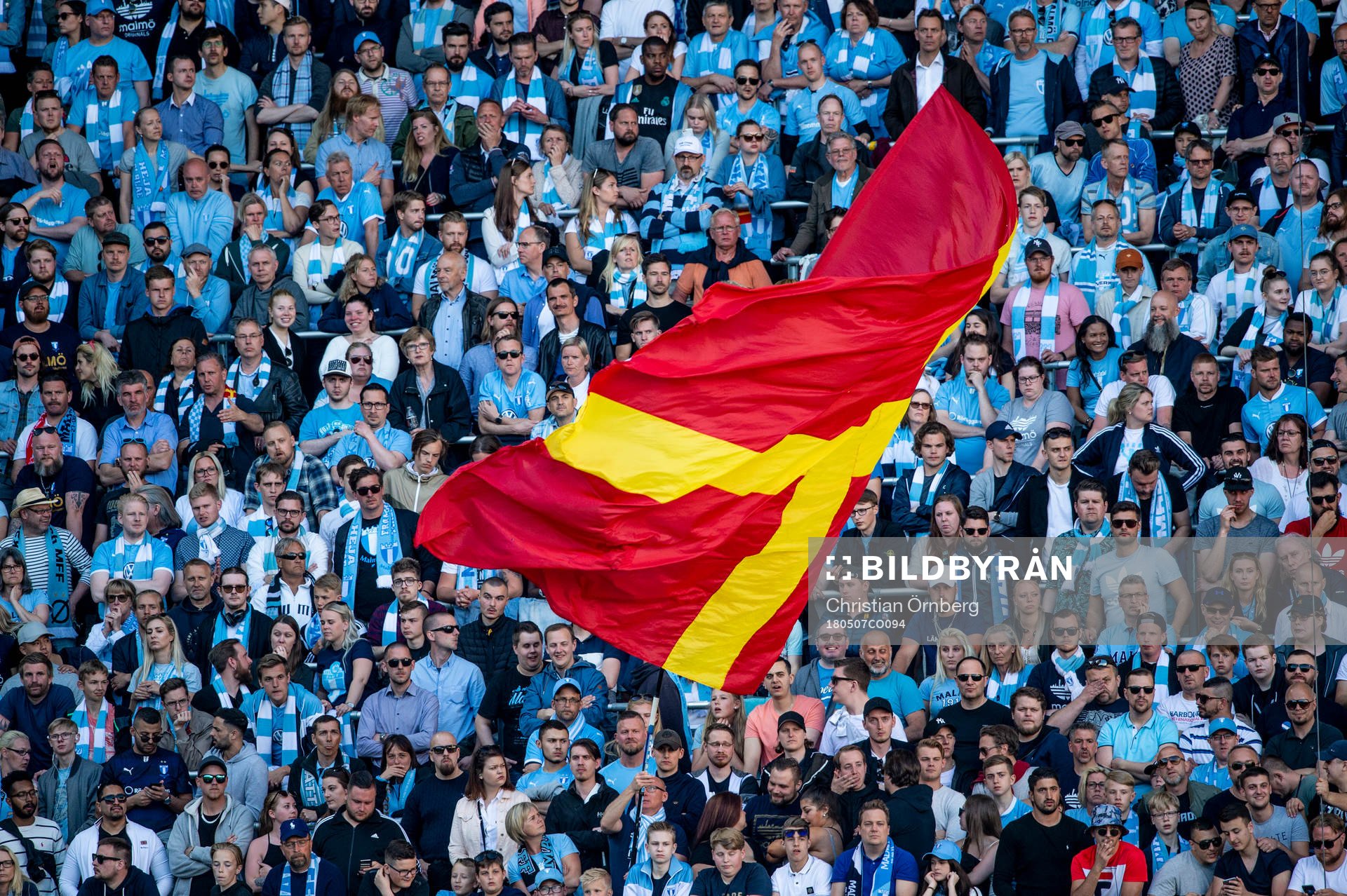 under fotbollsmatchen i Allsvenskan mellan Malmö FF och