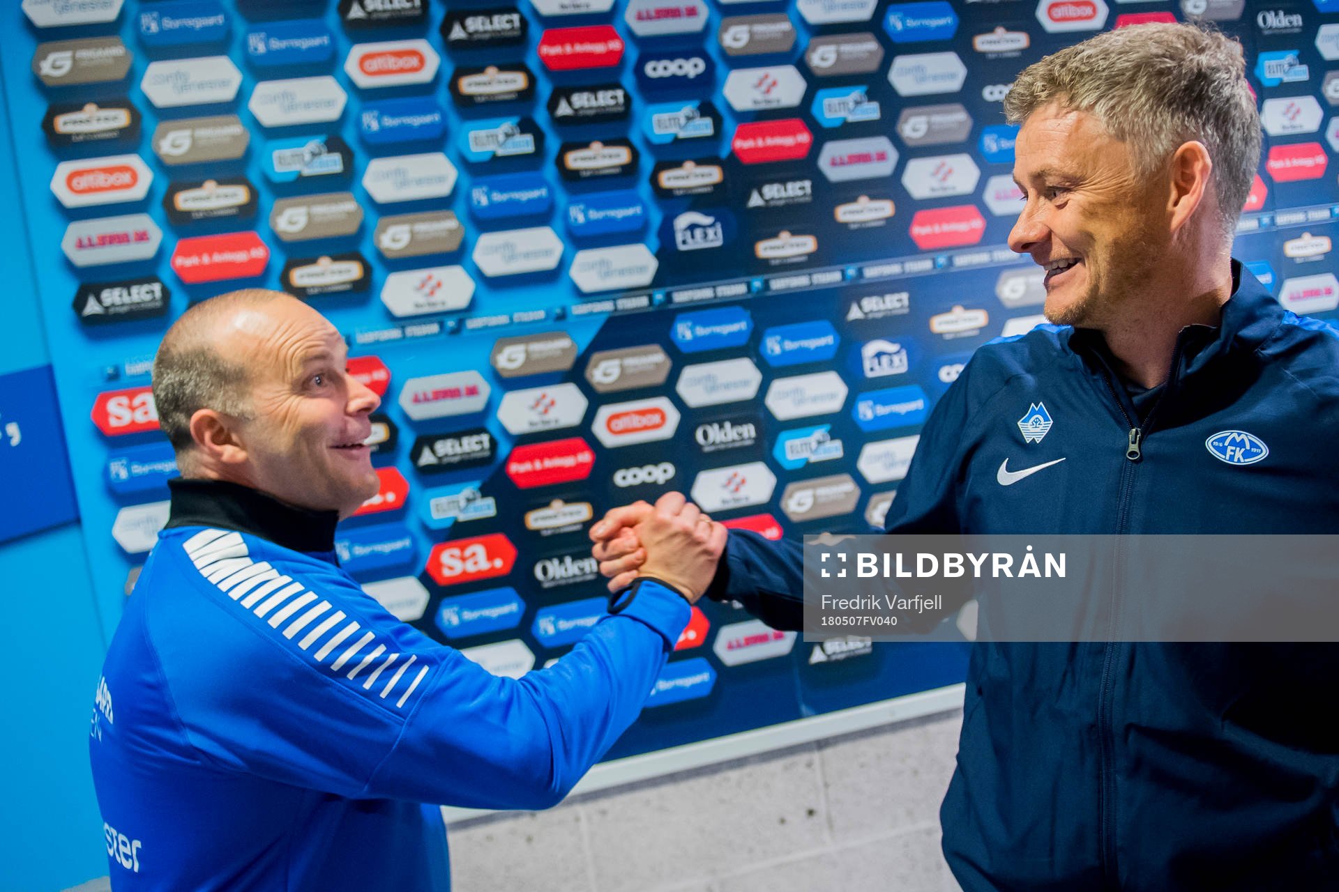 Geir Bakke, head coach of Sarpsborg 08 and Ole Gunnar