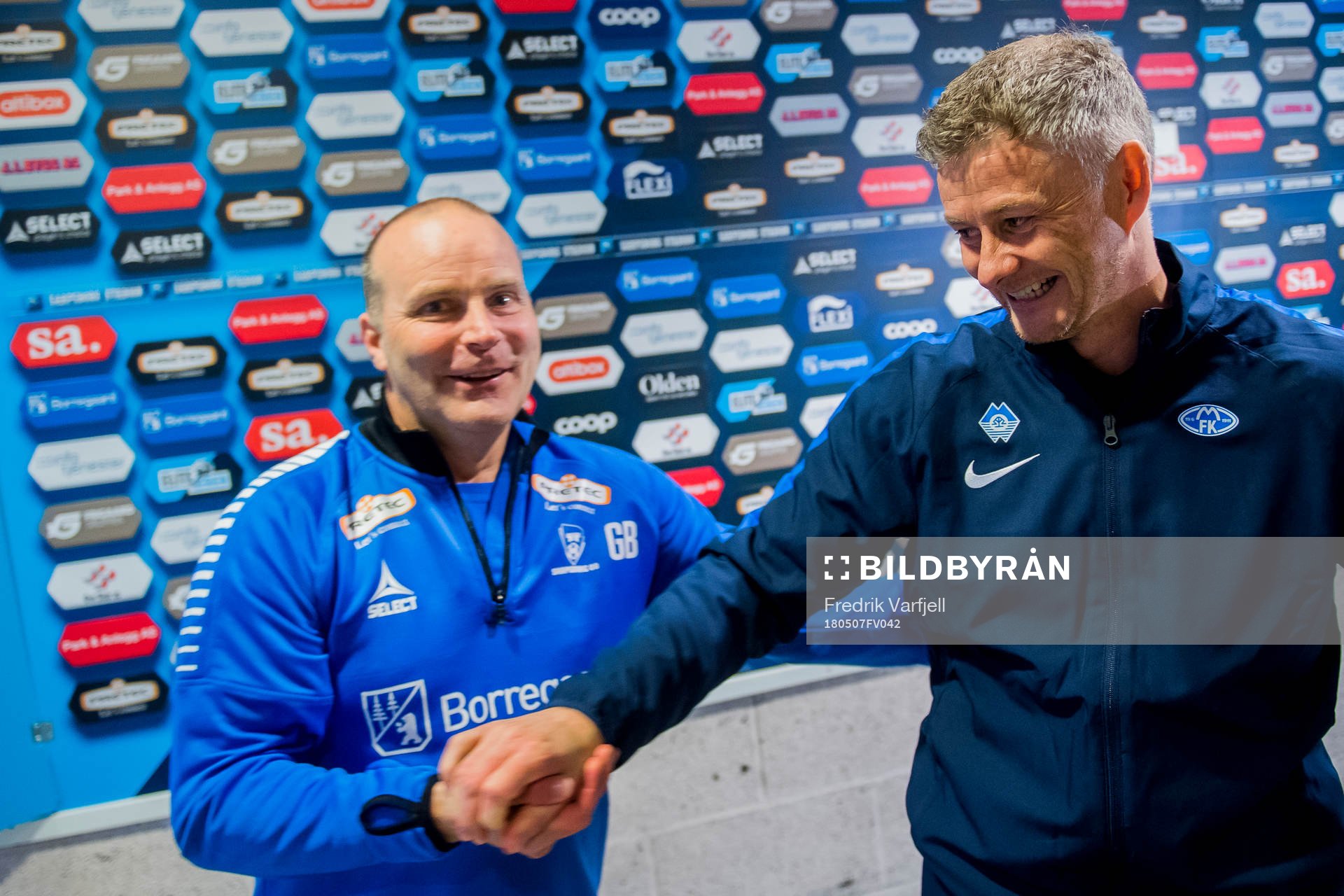 Geir Bakke, head coach of Sarpsborg 08 and Ole Gunnar
