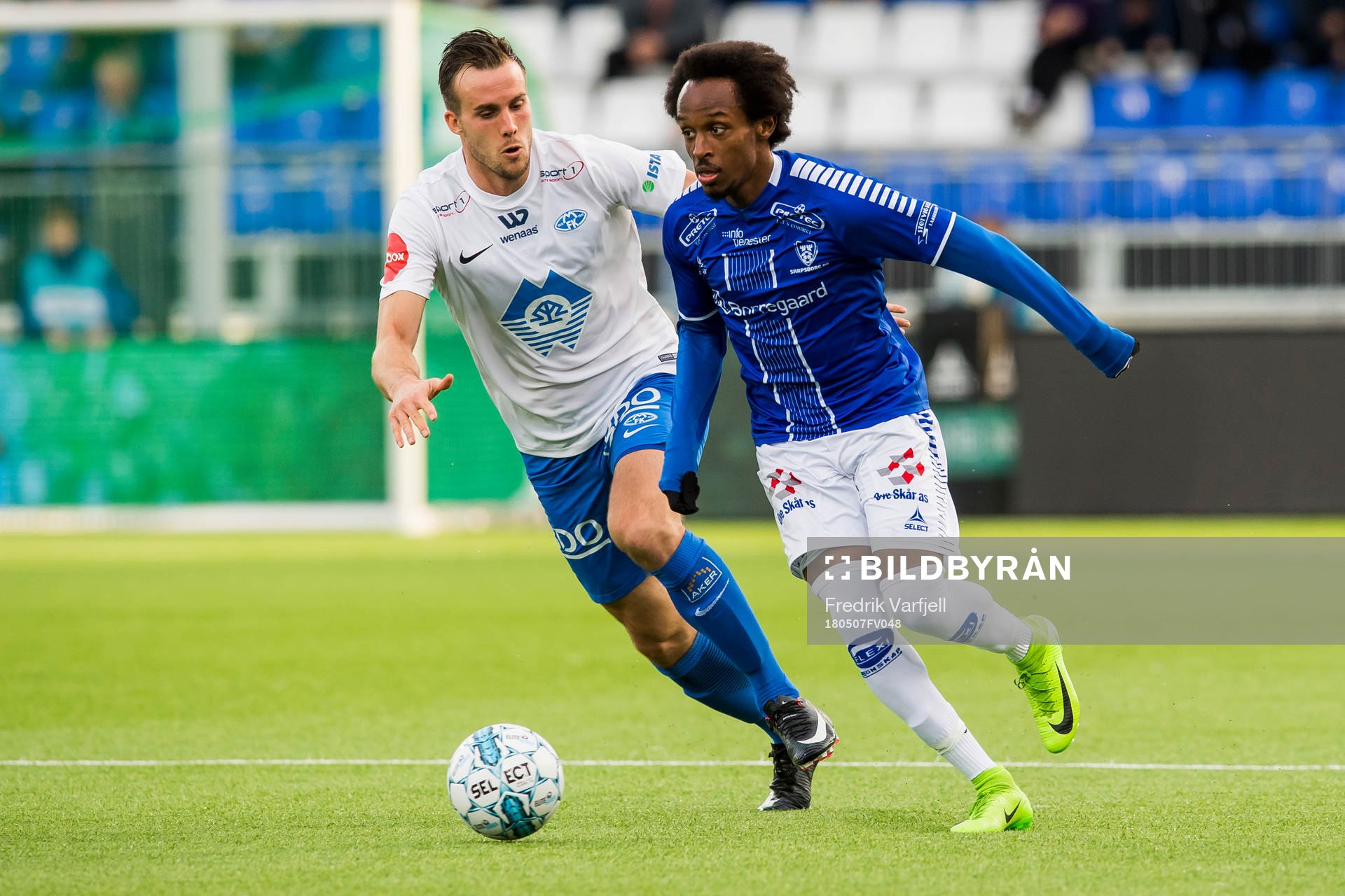 Fredrik Brustad of Molde and Amin Askar of Sarpsborg 08