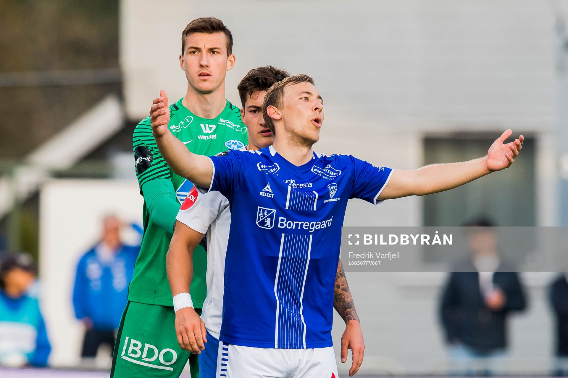 Mikkel Agger of Sarpsborg 08 reacts