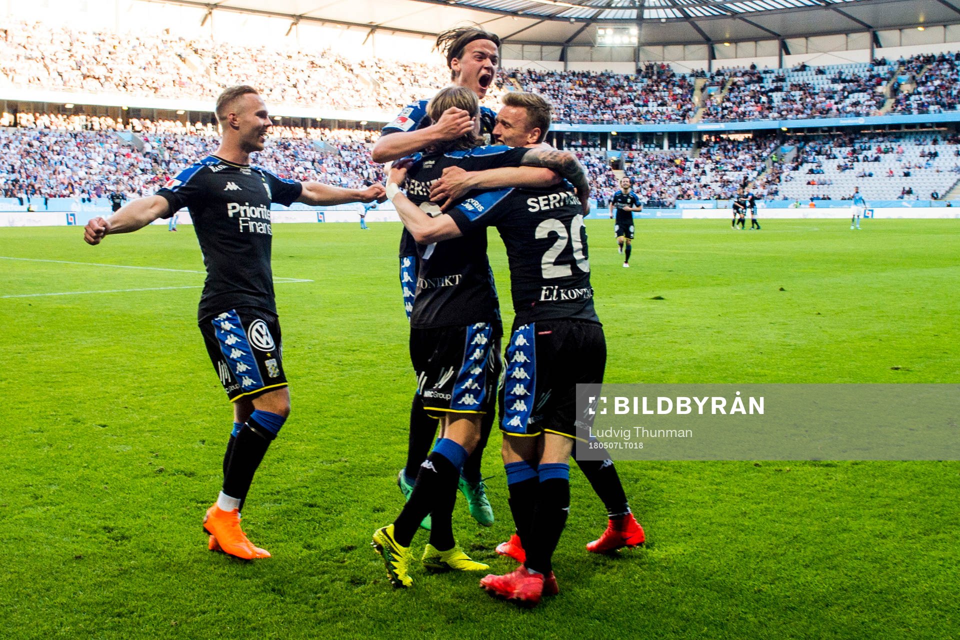 IFK Göteborgs Gustav Engvall, August Erlingmark och Elias