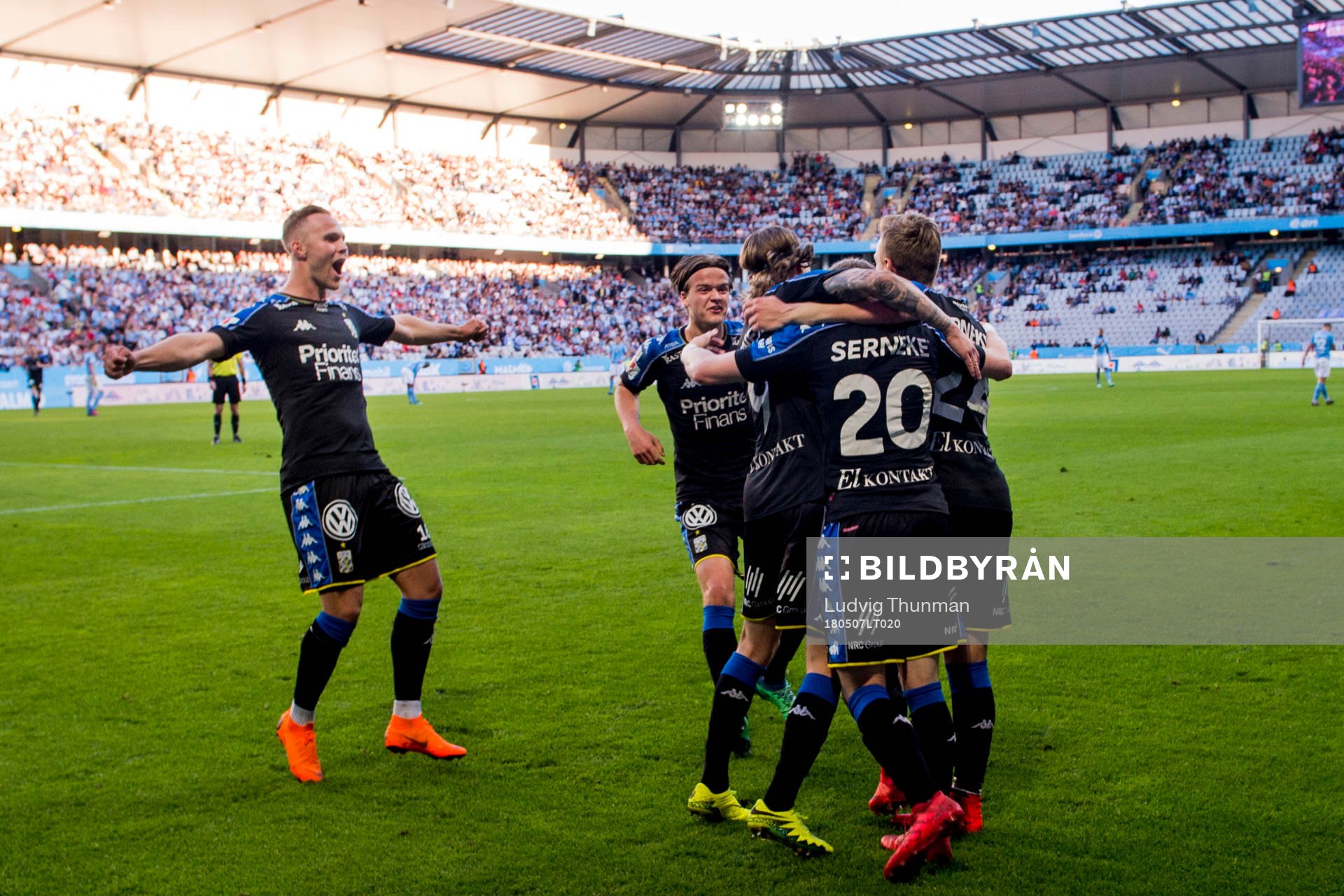 IIFK Göteborgs Gustav Engvall, August Erlingmark och Elias