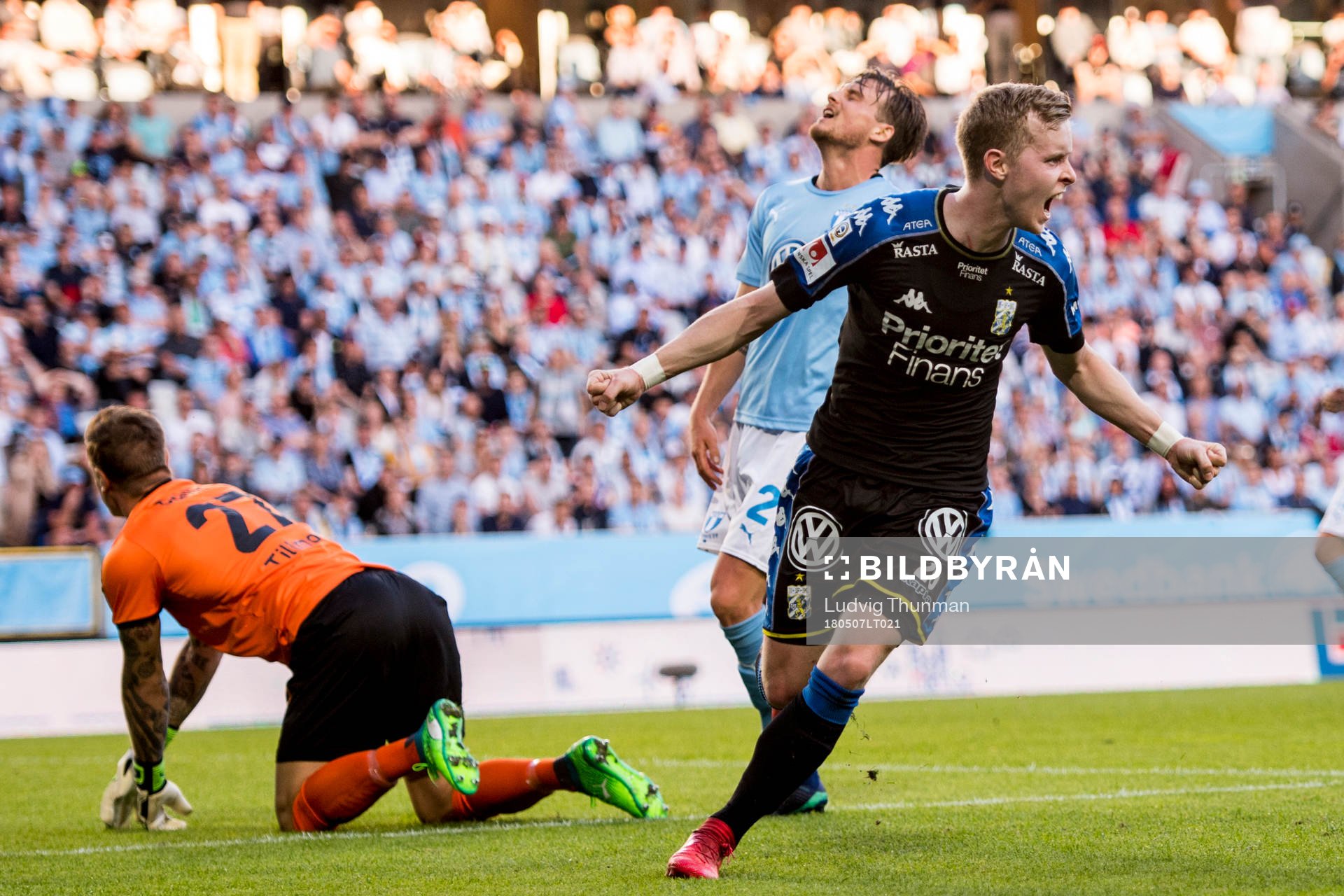 IFK Göteborgs Victor Wernersson jublar