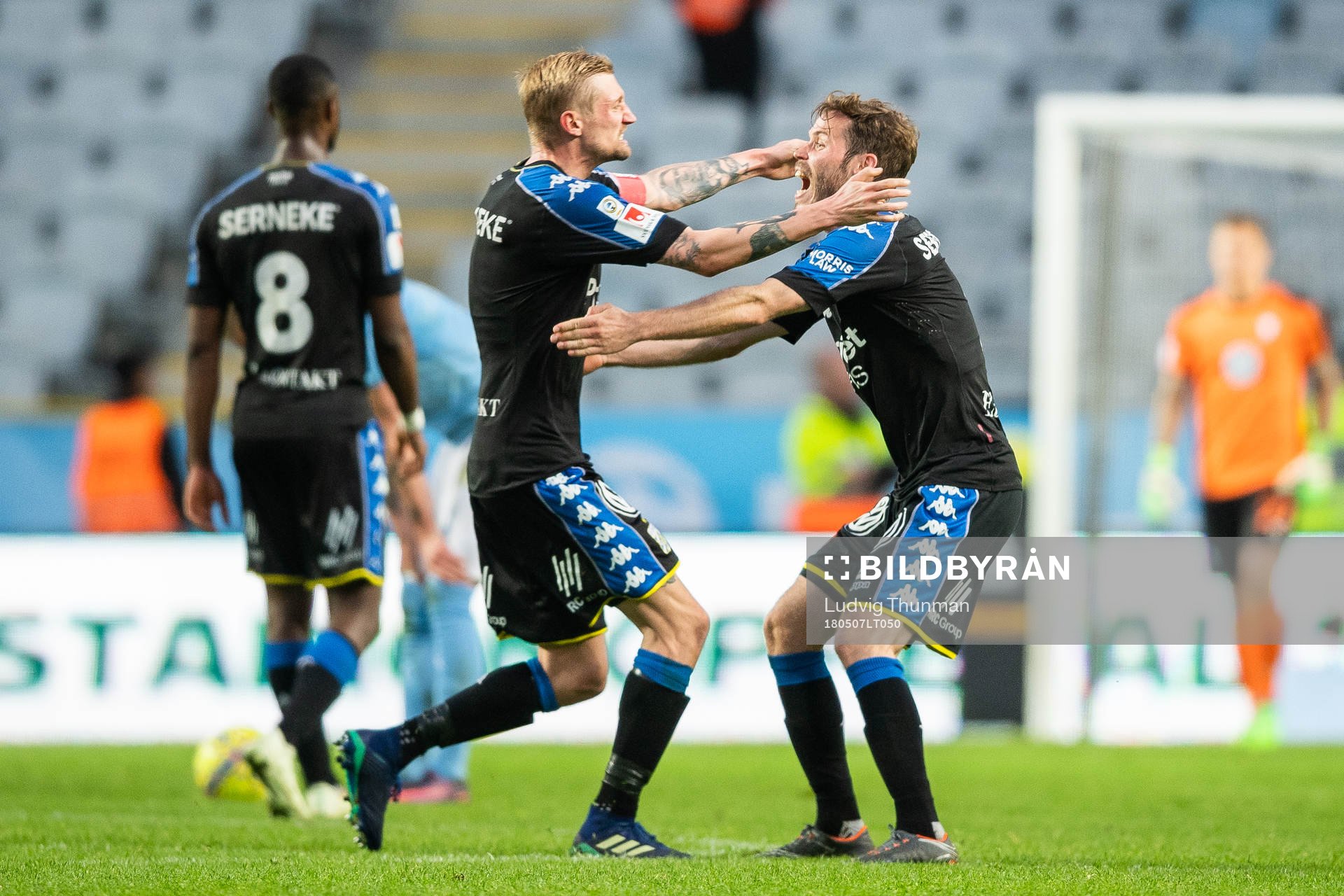IFK Göteborgs Sebastian Eriksson och Emil Salomonsson