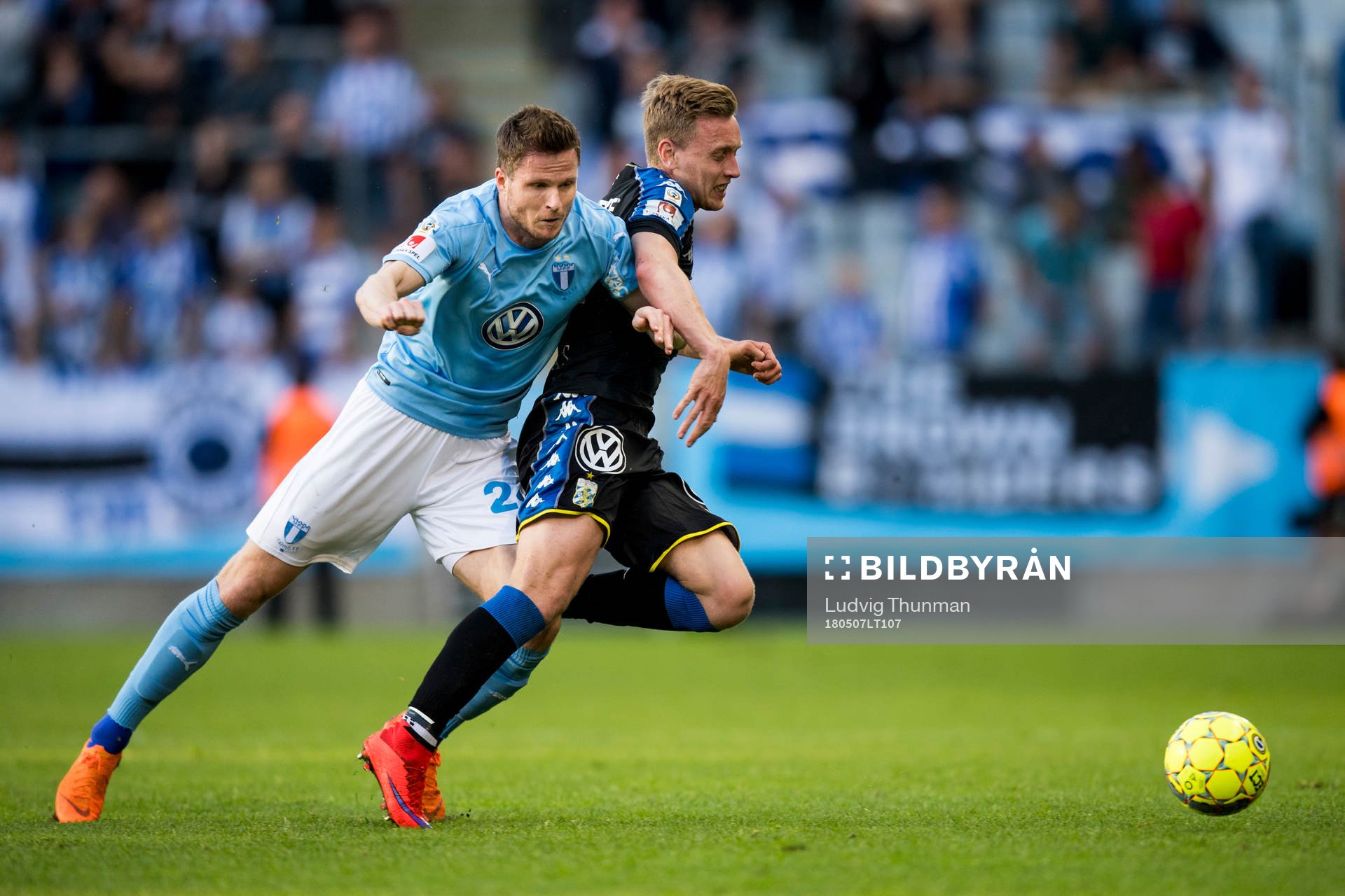 Malmö FFs Lasse Nielsen och IFK Göteborgs IFK Göteborgs