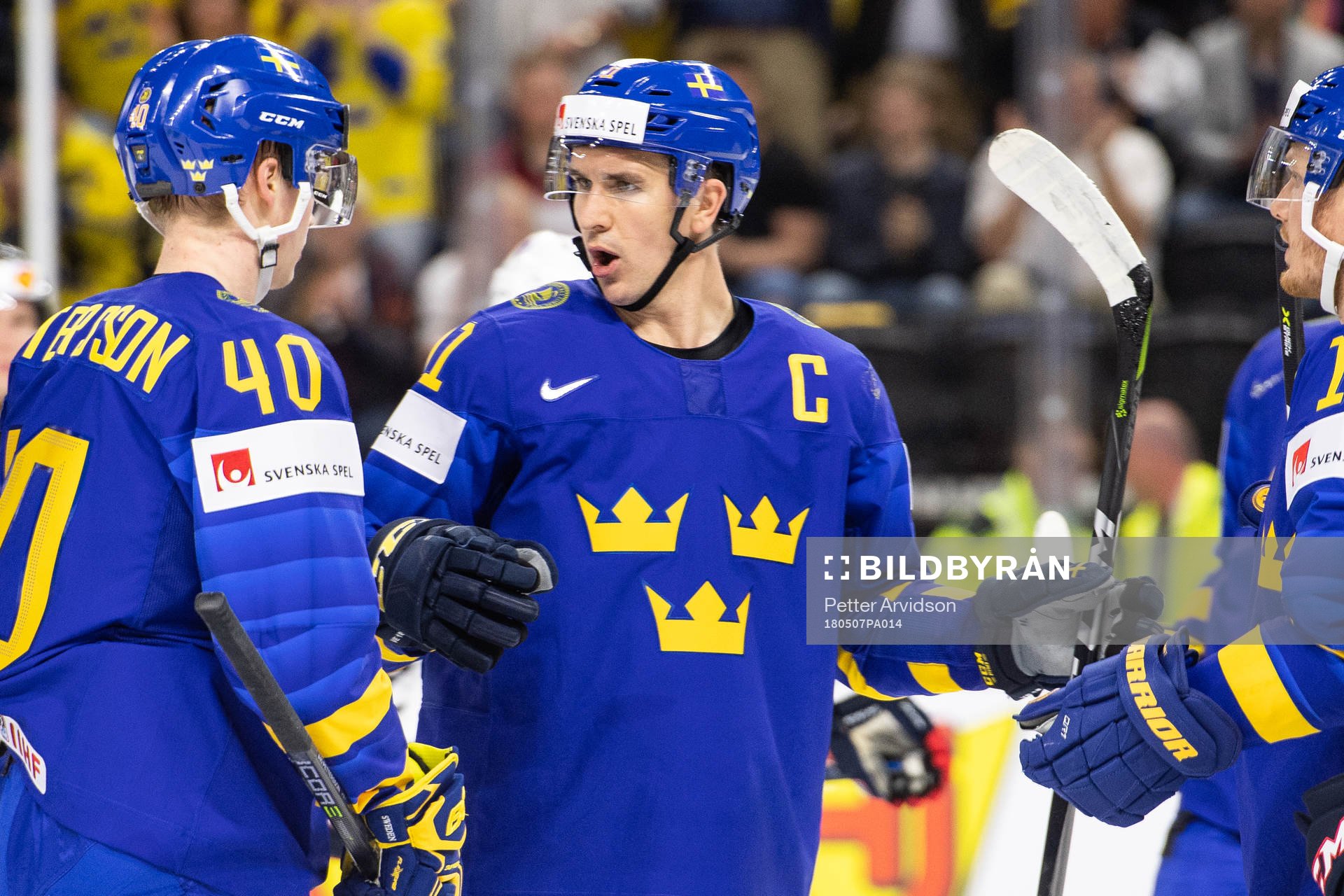 Sveriges Mikael Backlund jublar