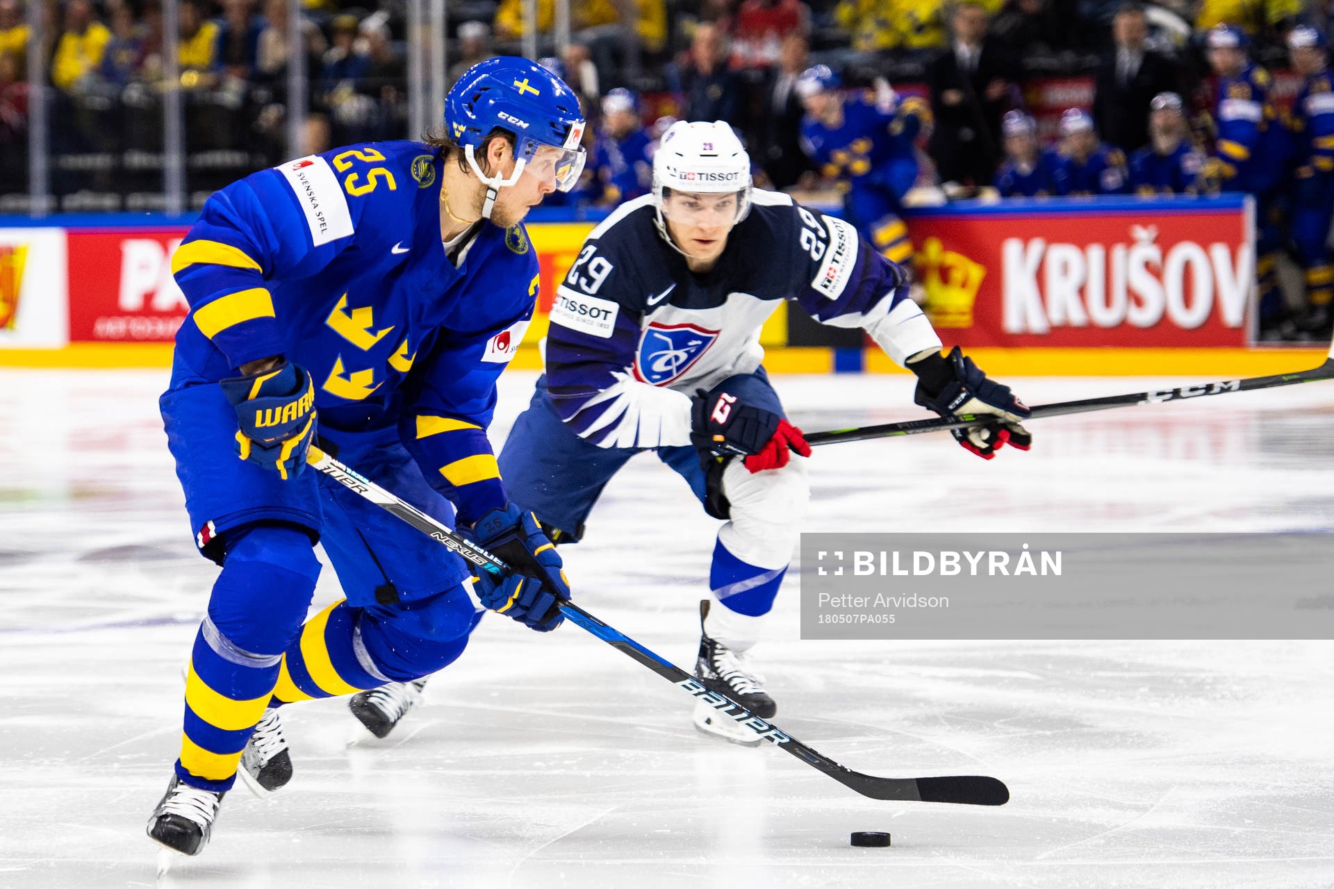Sveriges Jacob de la Rose driver pucken